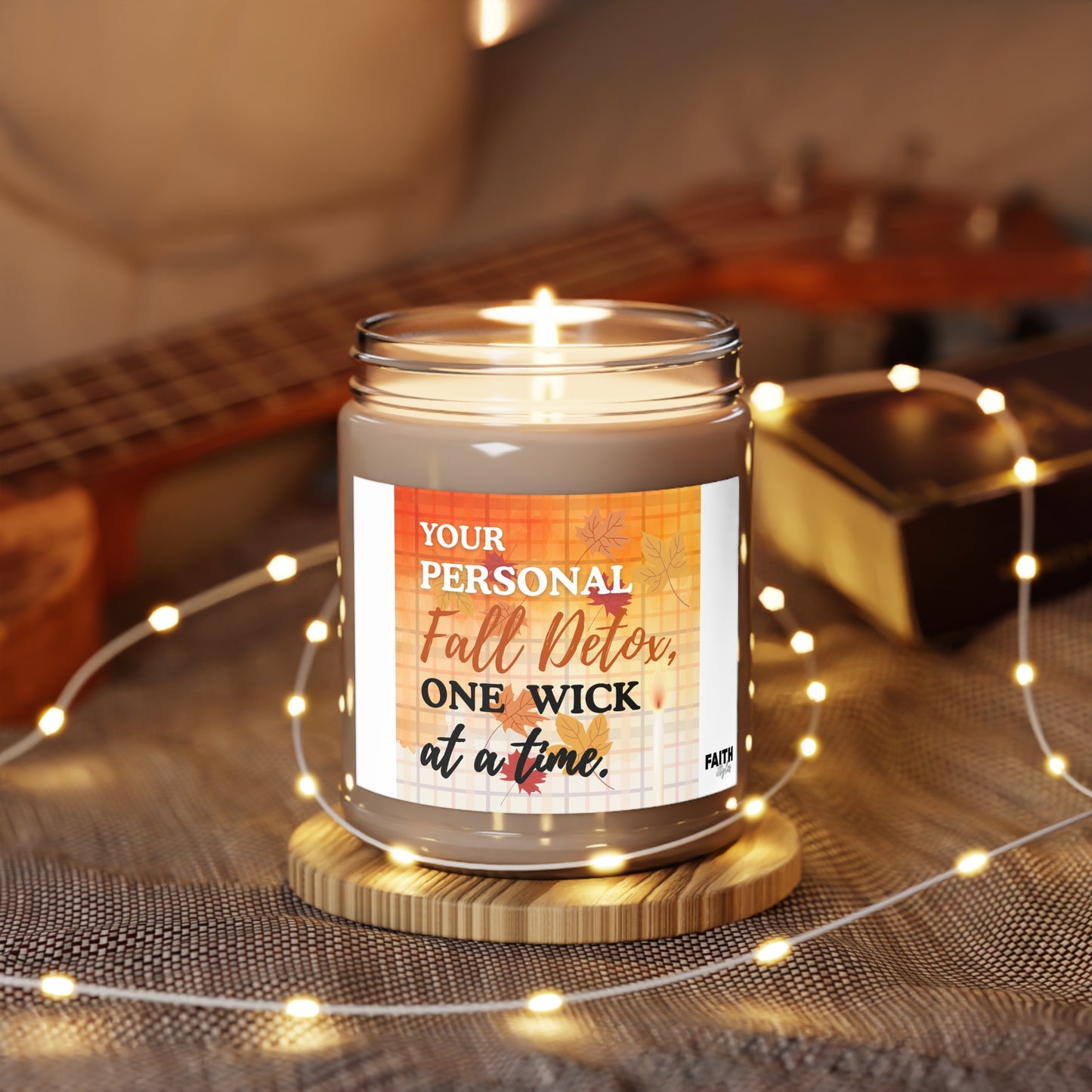 FaithStyles "One Wick" Scented Soy Candles, Cozy Home Decor, Fall Aromatherapy, Relaxing Gift Idea, Autumn Candle Collection