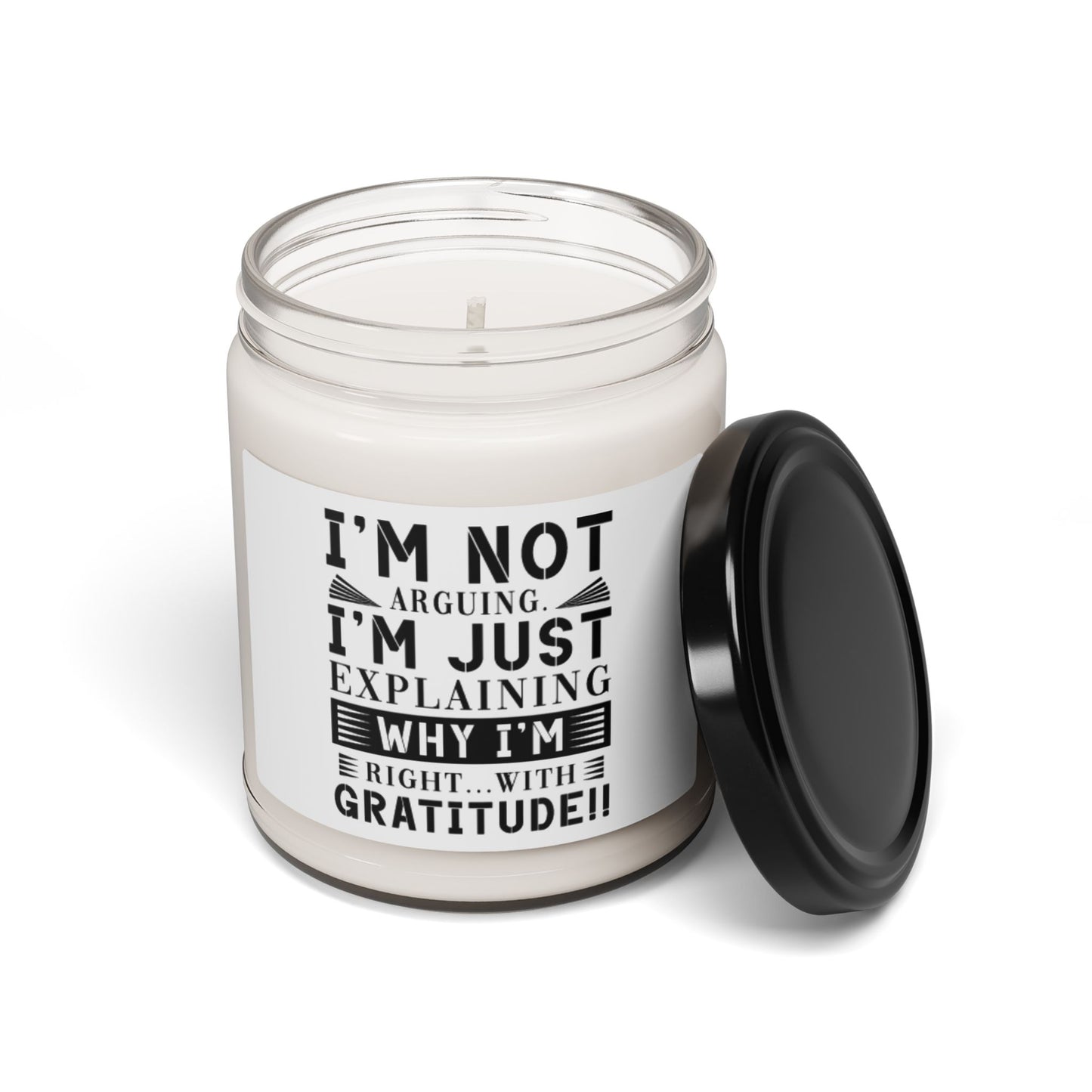 "I'M NOT ARGUING" Scented Soy Candle, 9oz