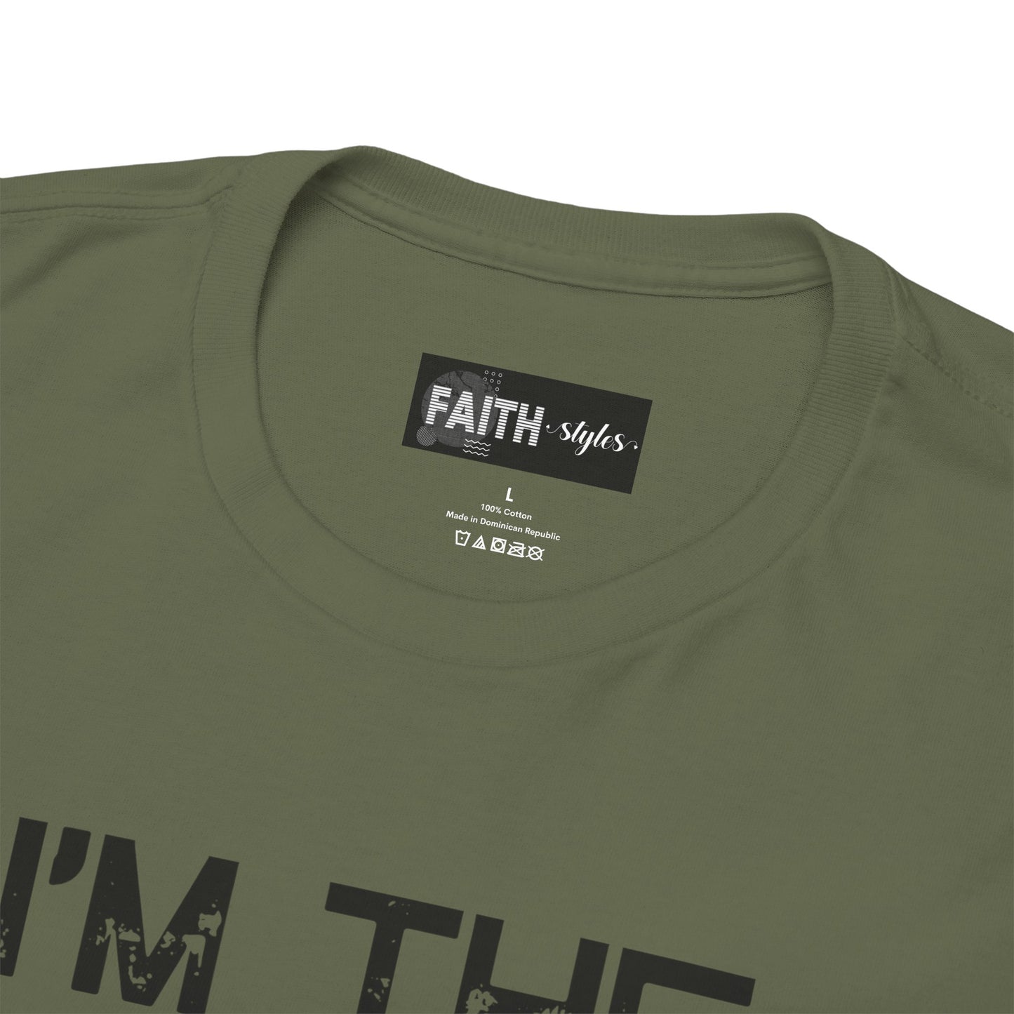 I'm the Favorite Unisex Heavy Cotton Tee, Funny Tee Shirt for Friends, Family Gift, Humor Top, Casual Wear, Birthday Gift, Everyday Comfort