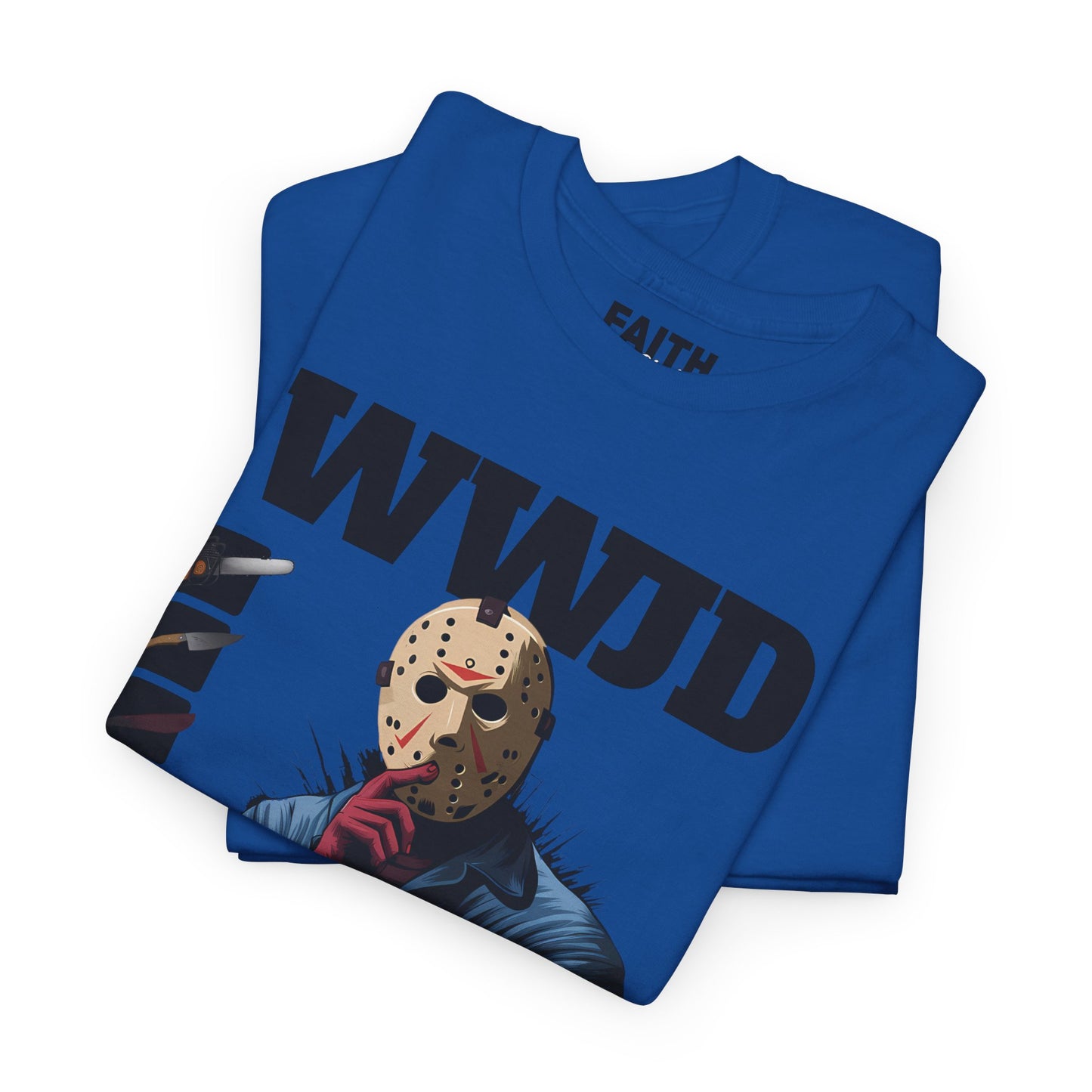 WWJD Unisex Heavy Cotton Tee, Graphic T-Shirt, Casual Wear, Gift for Him, Trendy Apparel, Statement Tee