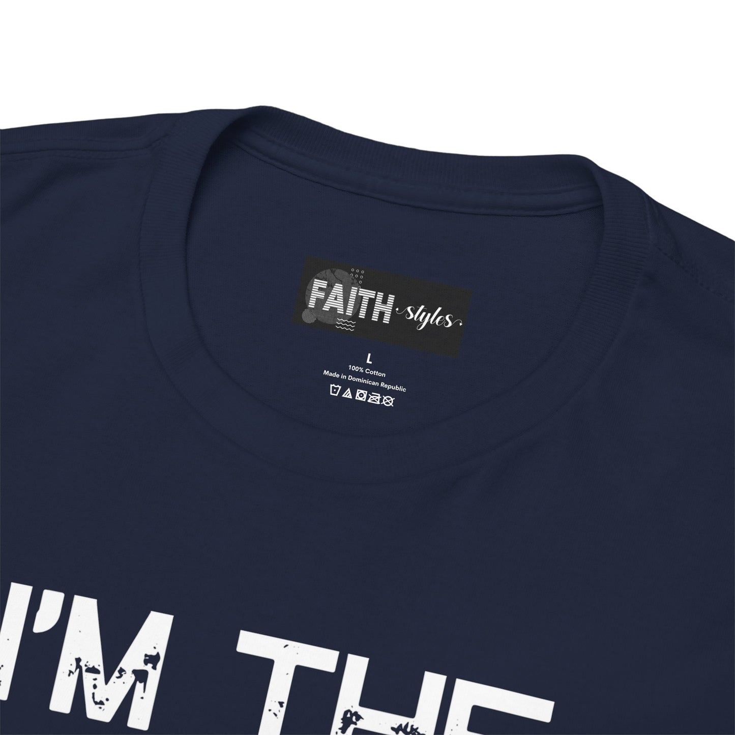 I'm the Favorite Unisex Heavy Cotton Tee, Funny Tee Shirt for Friends, Family Gift, Humor Top, Casual Wear, Birthday Gift, Everyday Comfort