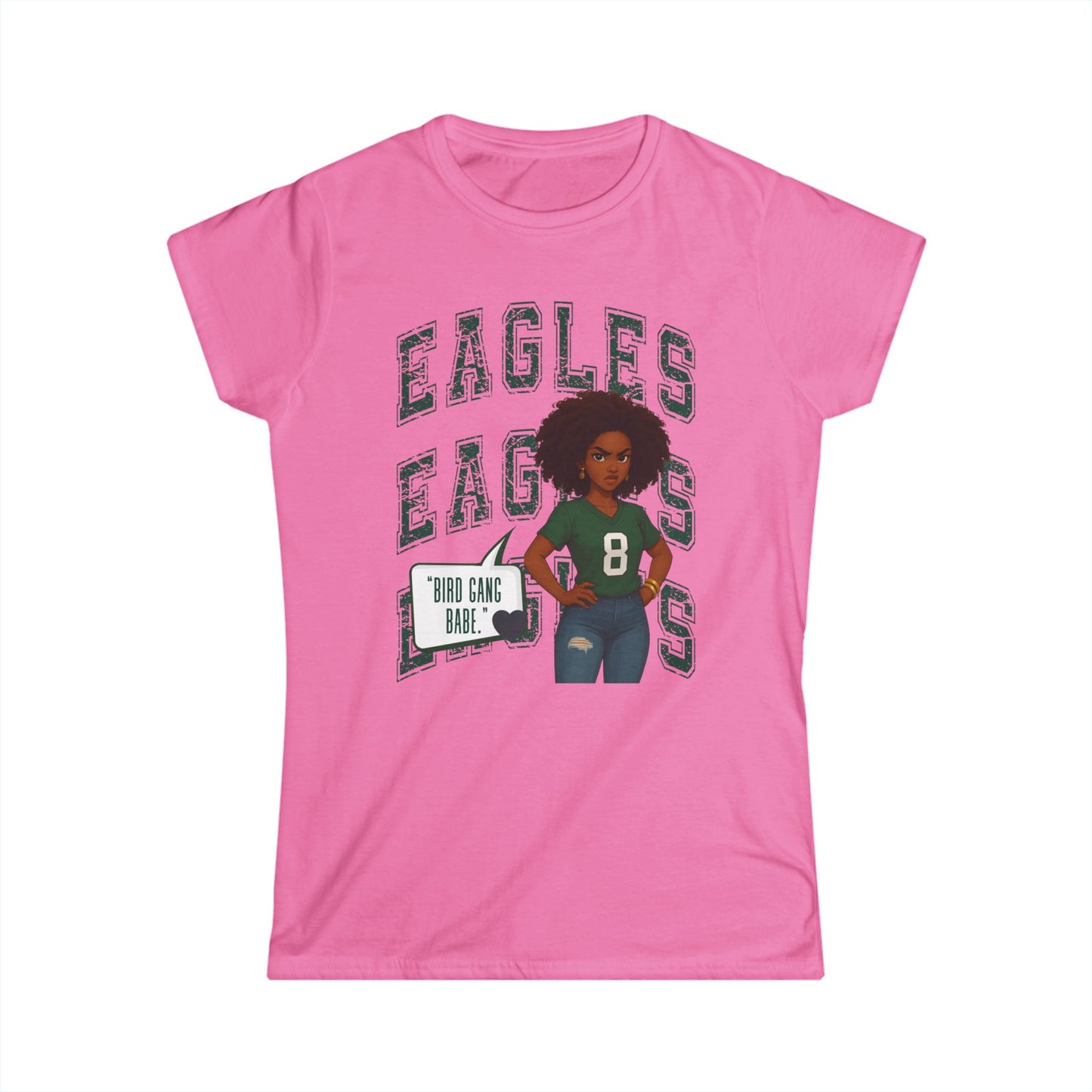 Eagles Game Day Women's Tee, Sports Fan Shirt, Football Season Apparel, Gift for Her, Casual Outfit for Celebrations