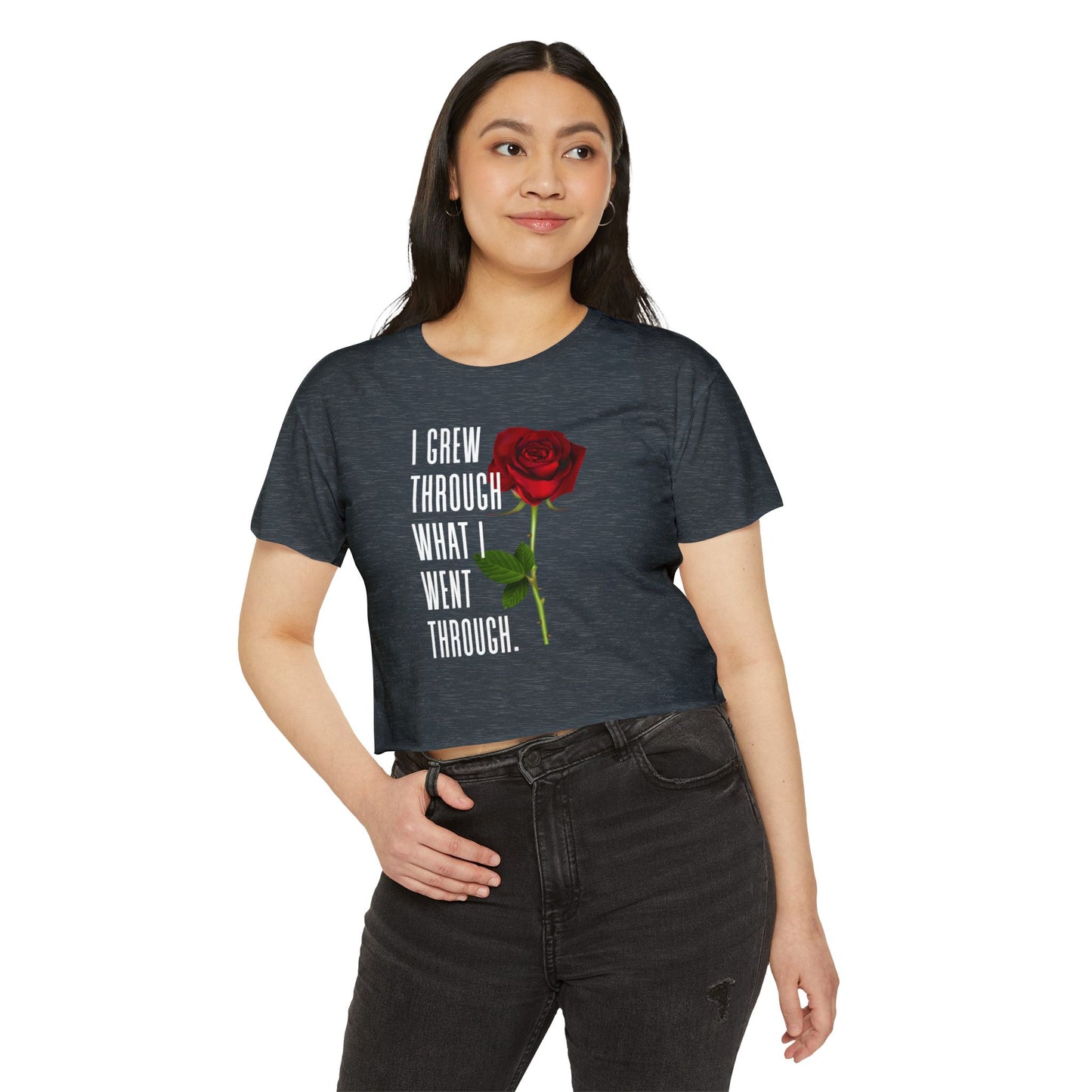 Empowering Women's Festival Crop Top, Inspirational Shirt, Gift for Her, Summer Fashion, Bohemian Style, Affirmation Tee