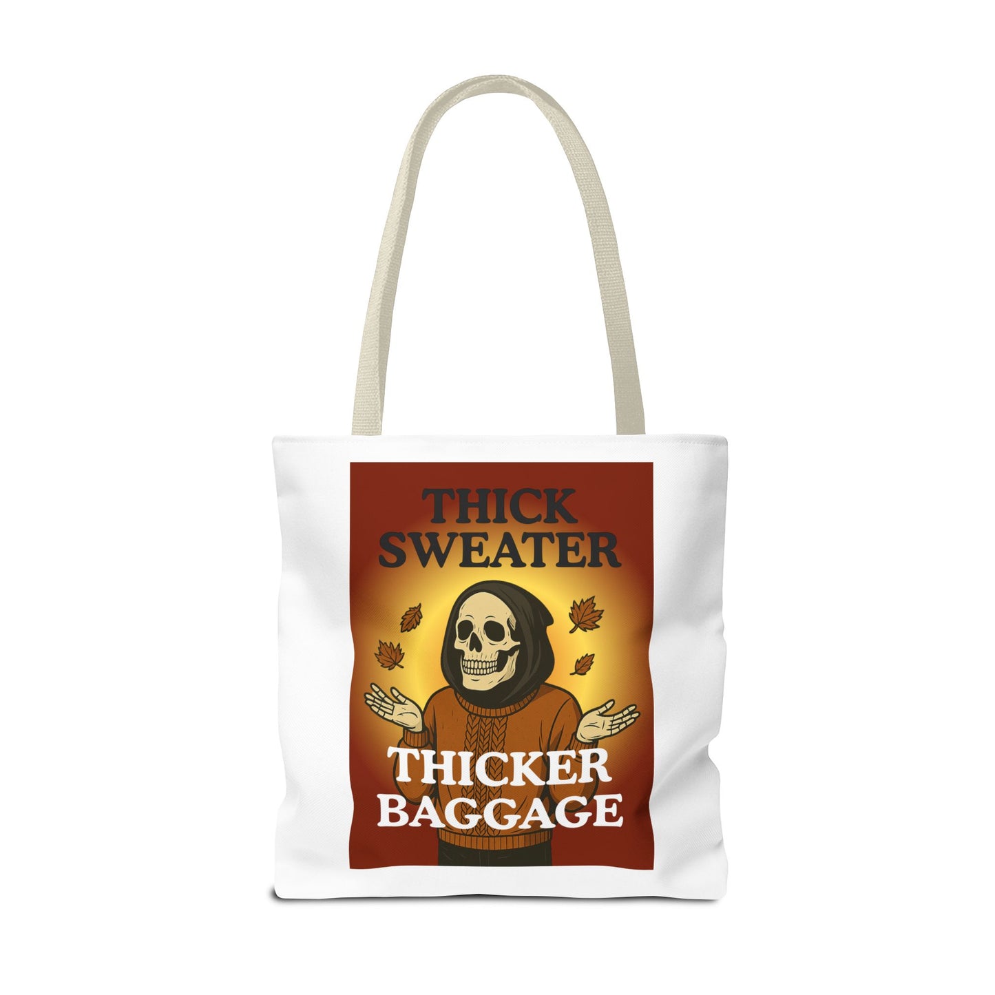 FaithStyles Fall-Themed Thicker Baggage Tote Bag, Halloween, Autumn Vibes, Eco-Friendly Gift, Spooky Baggage, Seasonal Carryall, Shopping Bag, Casual Style