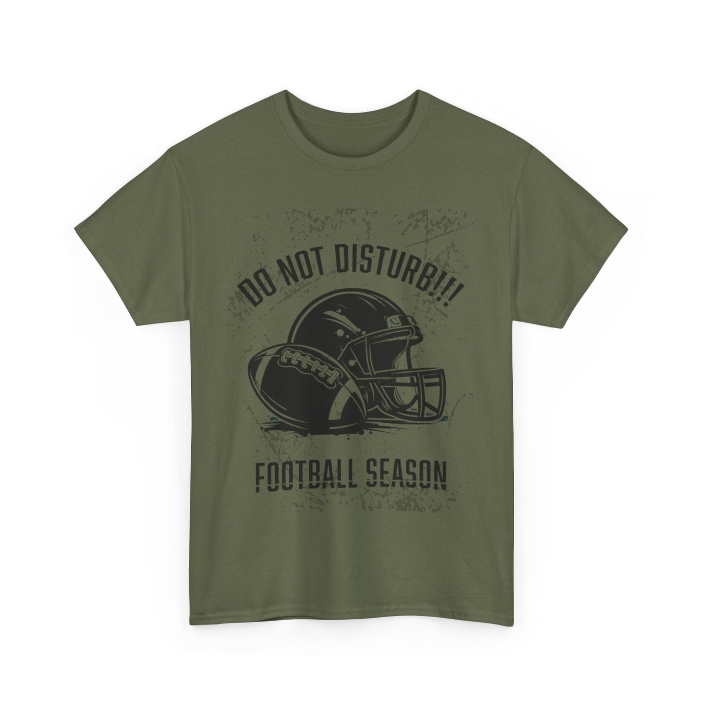 Football Season Do Not Disturb Tee, Male's Cotton Shirt, Sports Fan Gift, Game Day Apparel, Casual Wear, Football Lovers