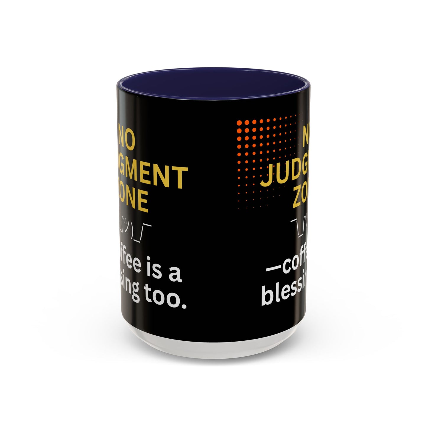 No Judgment Zone Coffee Mug, Funny Gift for Coffee Lovers, Unique Java Cup, Perfect for Birthdays, Inspirational Drinkware