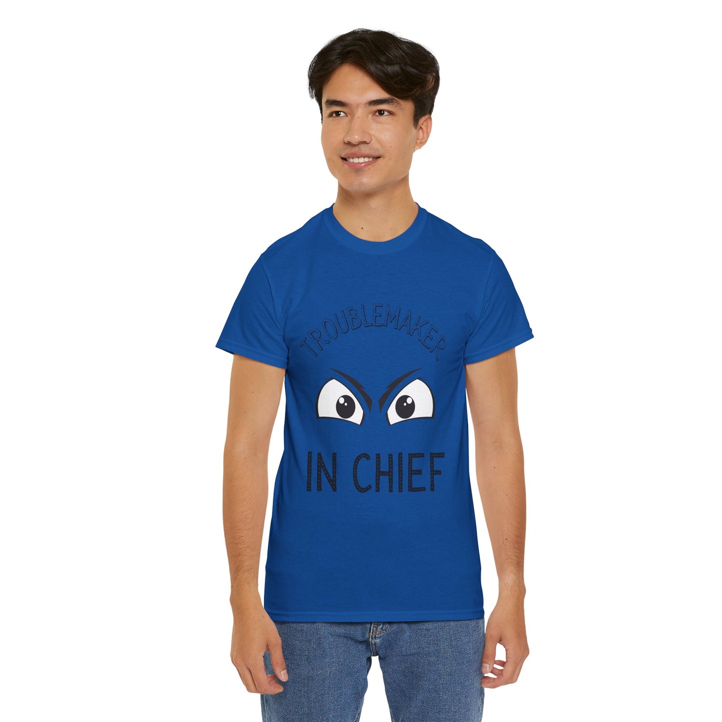 Troublemaker in Chief Tee, Funny Graphic Tee, Unisex T-Shirt, Casual Humor Shirt, Perfect Gift for Friends