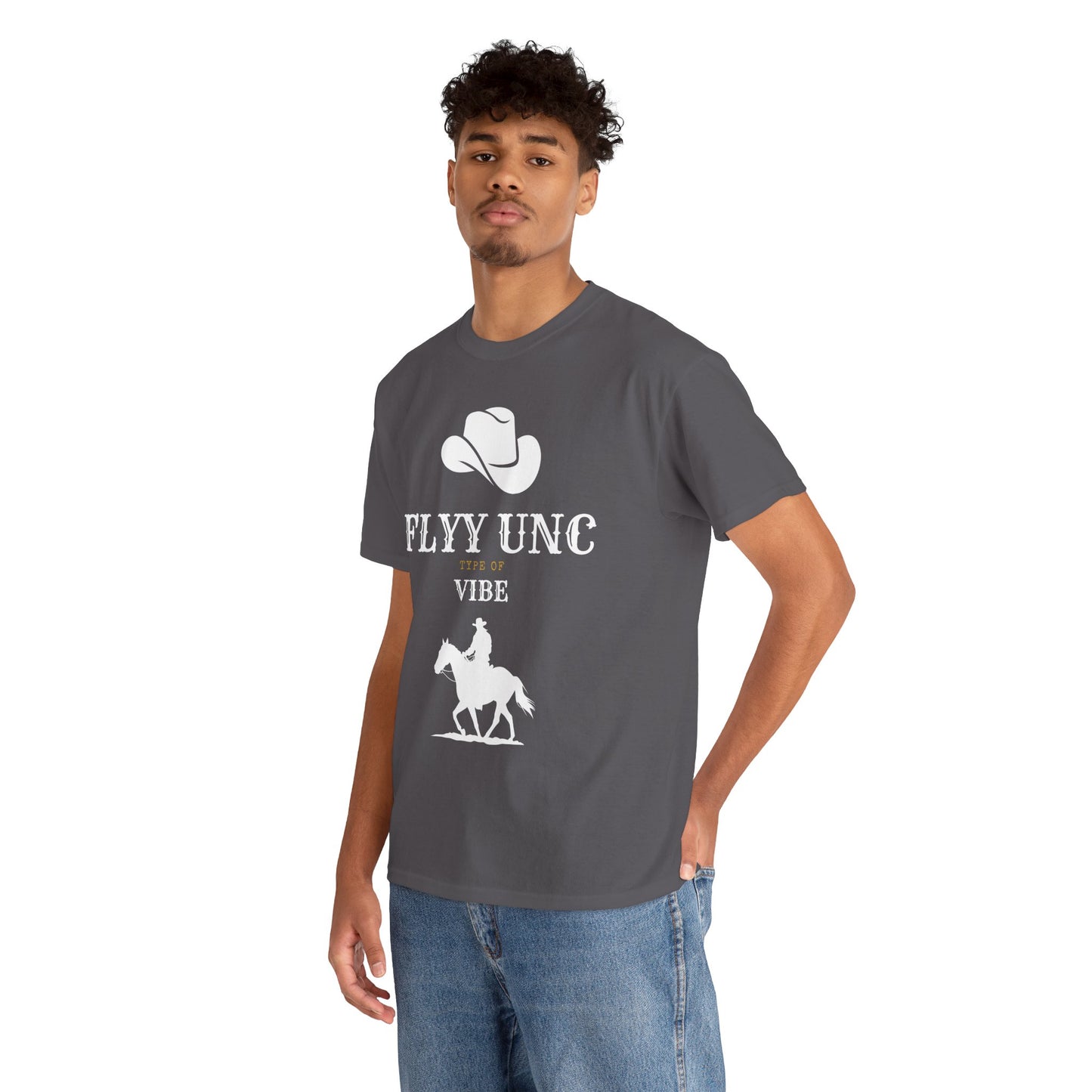 Unisex Cowboy Vibe Tee, Fun Graphic Tee, Casual Wear, Gift for Cowpoke Lovers, Western Style T-Shirt, Country Enthusiast Apparel