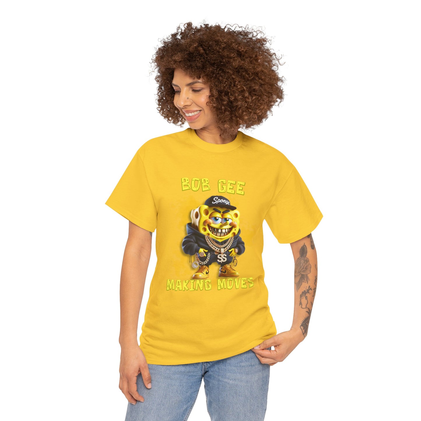 Bob Gee Making Moves Unisex Heavy Cotton Tee - Fun Graphic Tee for Streetwear Enthusiasts