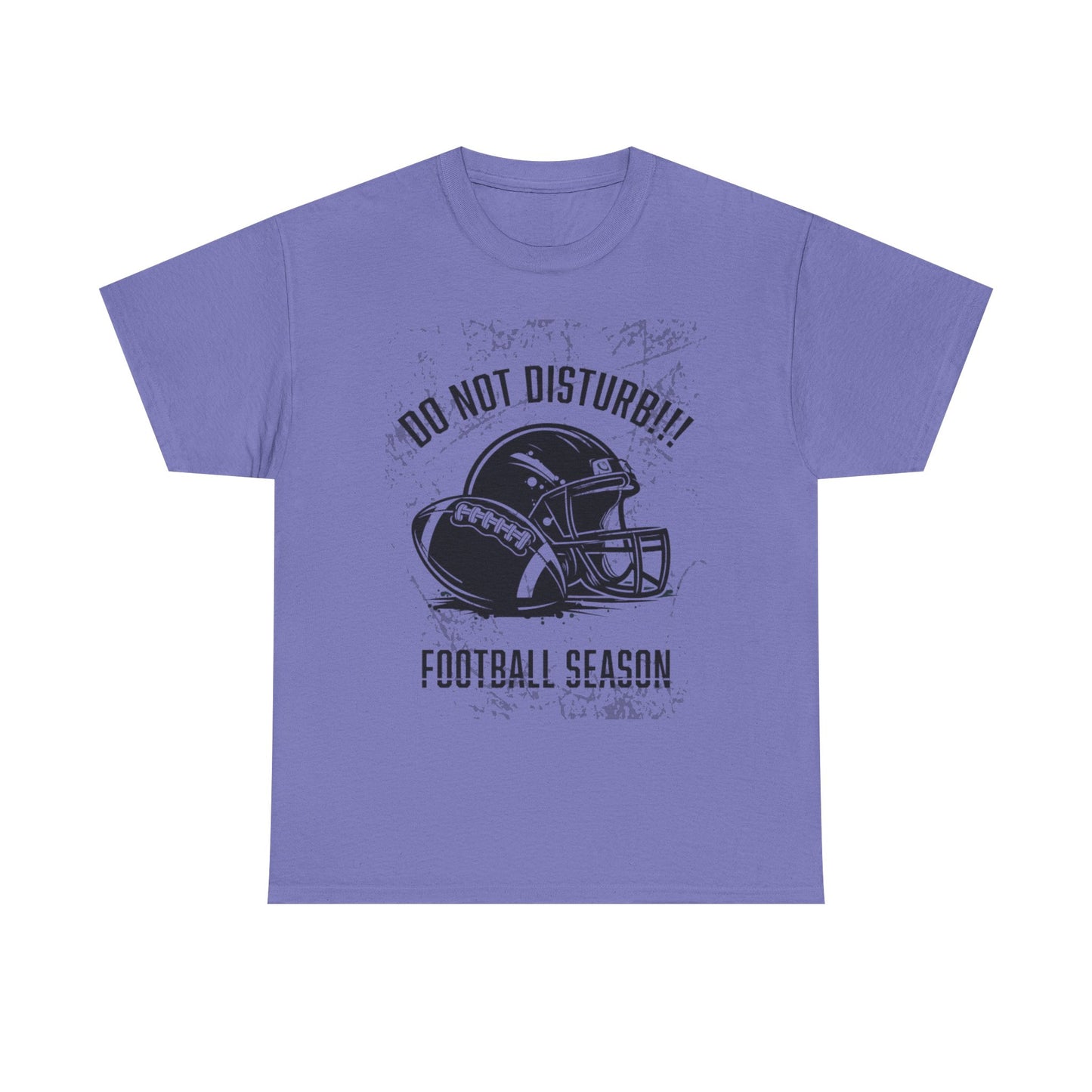 Football Season Do Not Disturb Tee, Male's Cotton Shirt, Sports Fan Gift, Game Day Apparel, Casual Wear, Football Lovers