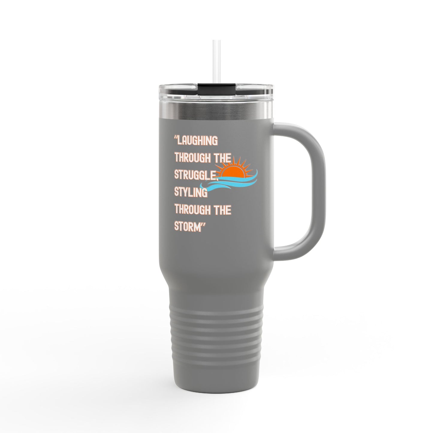 Insulated 40oz Travel Mug with Sunrise Design | Perfect for On-the-Go, Camping, Travel, or Everyday Use | Ideal Gift for Coffee Lovers
