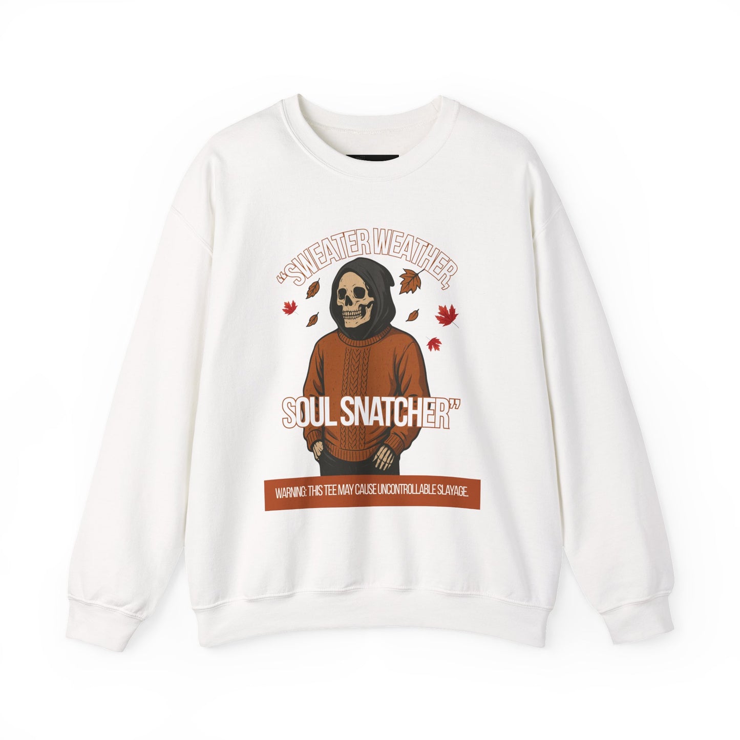 Soul Snatcher Crewneck Sweatshirt - Cozy Unisex Fall Apparel, Halloween Gift, Casual Streetwear, Autumn Fashion, Comfy Sweater