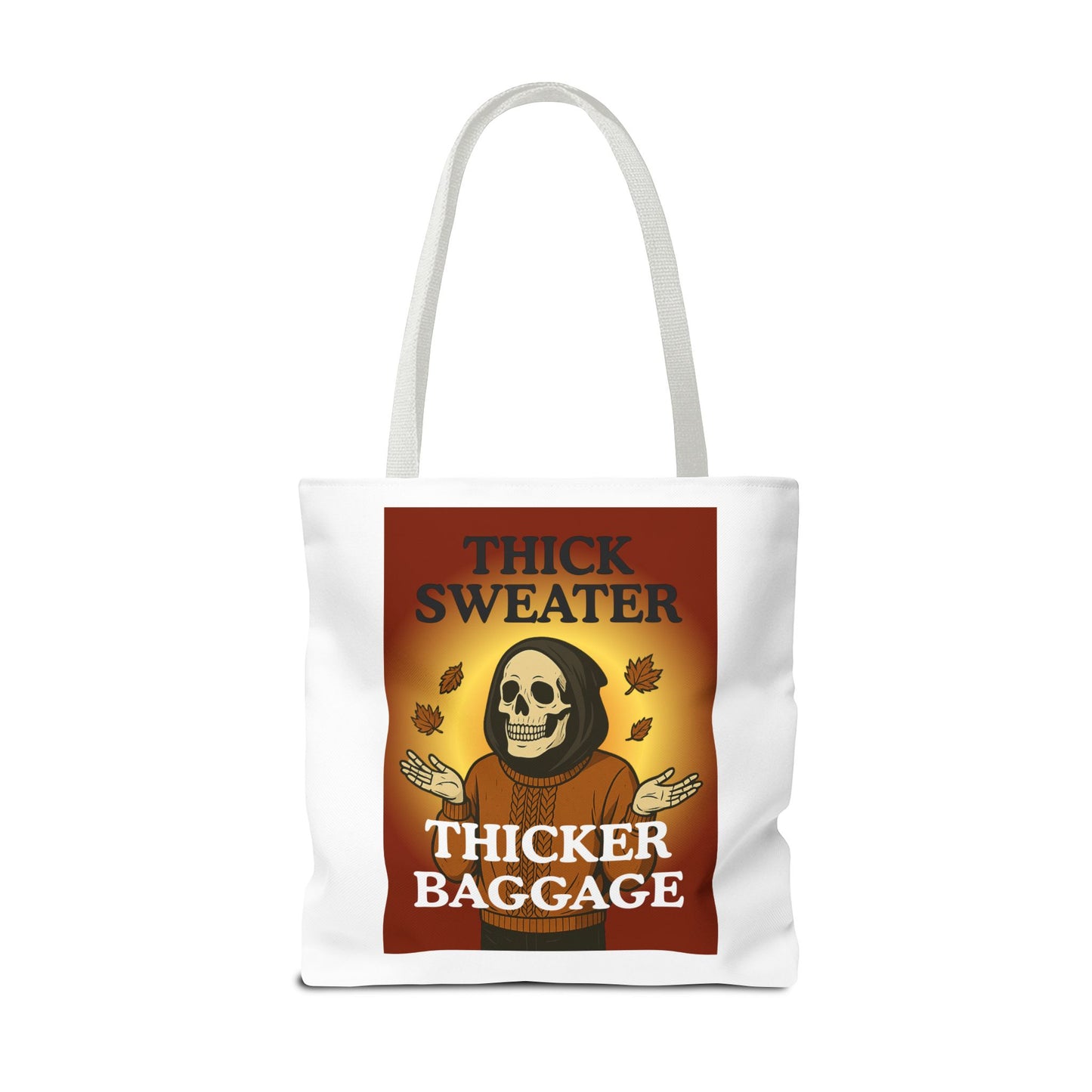 FaithStyles Fall-Themed Thicker Baggage Tote Bag, Halloween, Autumn Vibes, Eco-Friendly Gift, Spooky Baggage, Seasonal Carryall, Shopping Bag, Casual Style