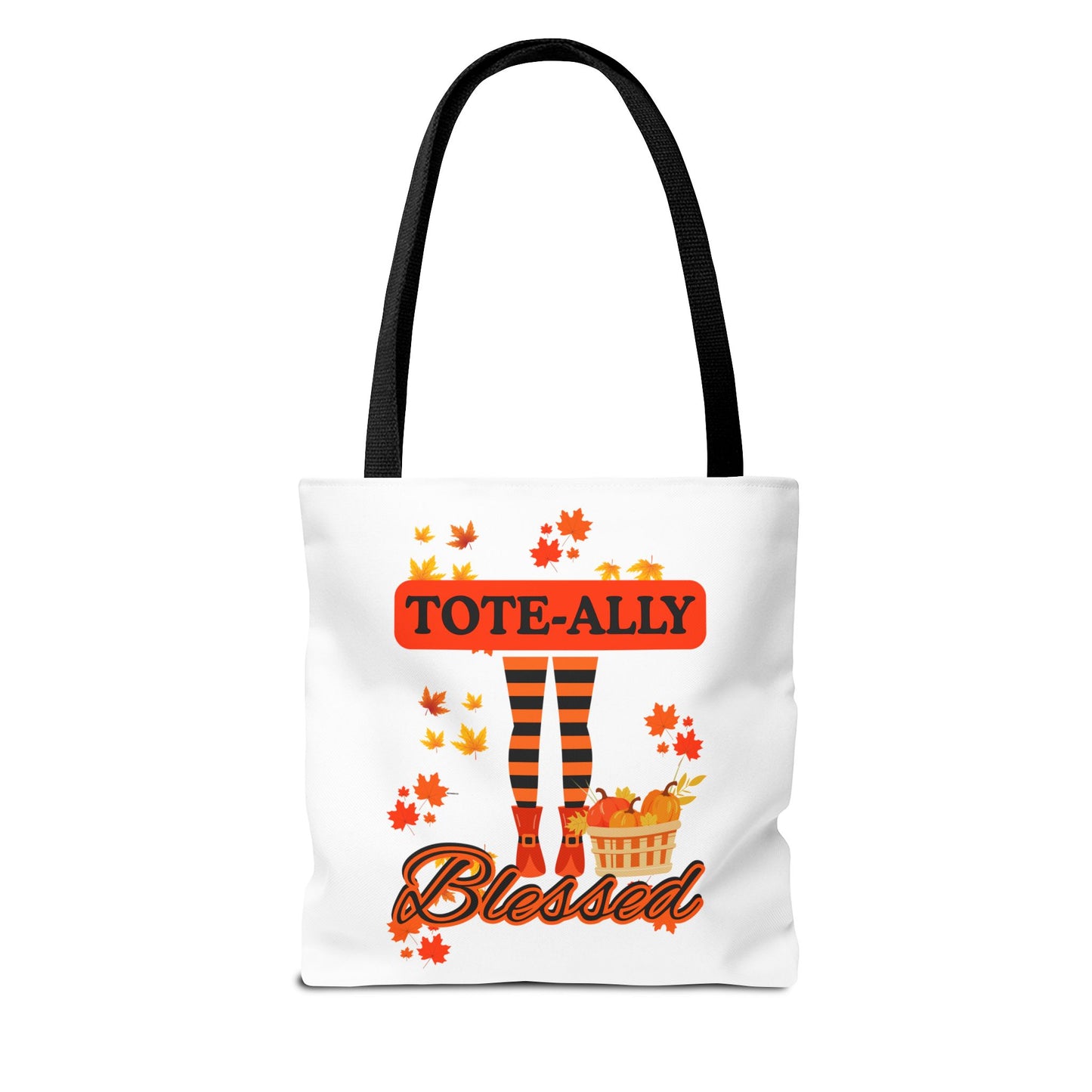 FaithStyles Blessed Holiday Tote Bag, Autumn Tote, Fall Accessories, Gift for Her, Seasonal Shopping Bag, Cute Grocery Bag