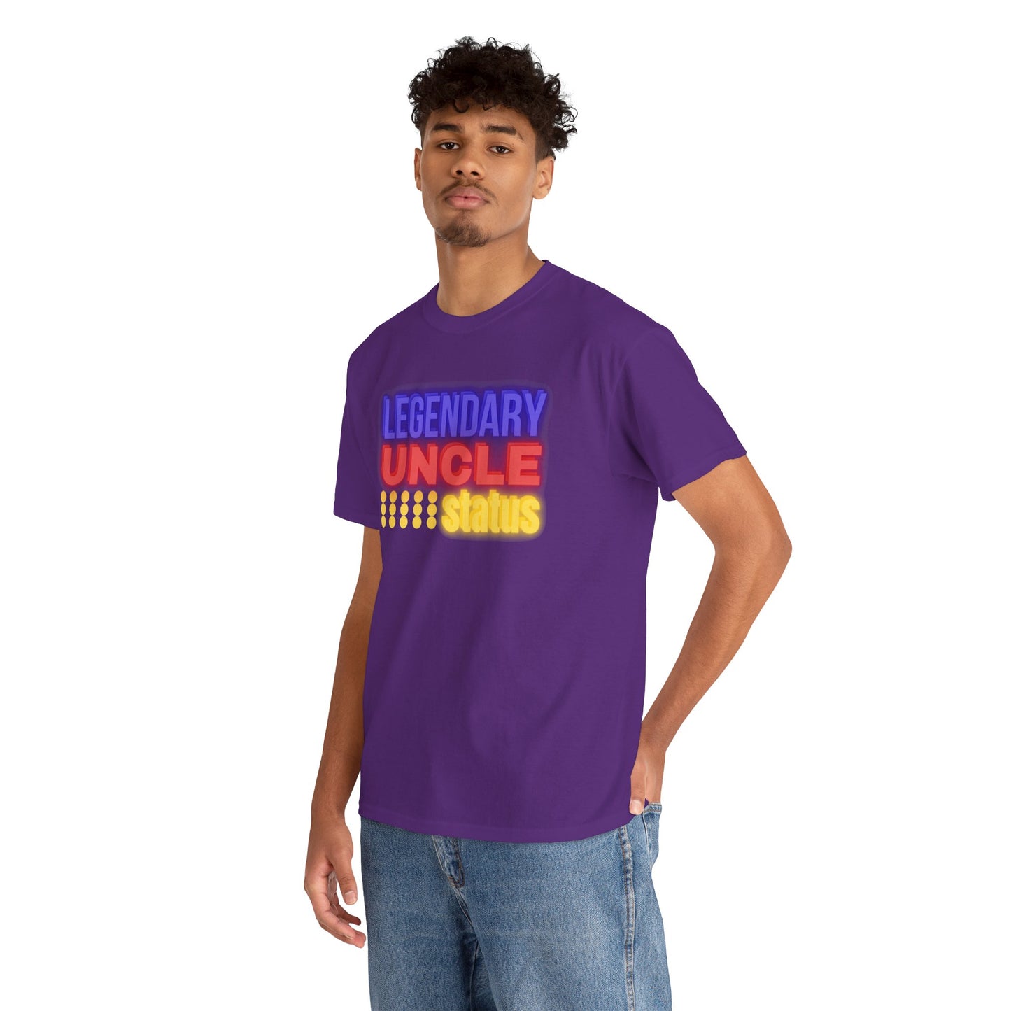 Legendary Uncle Heavy Cotton Tee, Gift for Uncle, Family Reunion Shirt, Fun Uncle T-Shirt, Birthday Gift for Him, Casual Wear