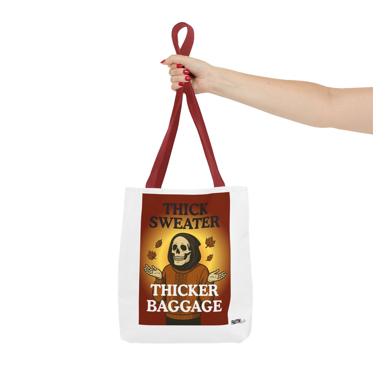 FaithStyles Fall-Themed Thicker Baggage Tote Bag, Halloween, Autumn Vibes, Eco-Friendly Gift, Spooky Baggage, Seasonal Carryall, Shopping Bag, Casual Style