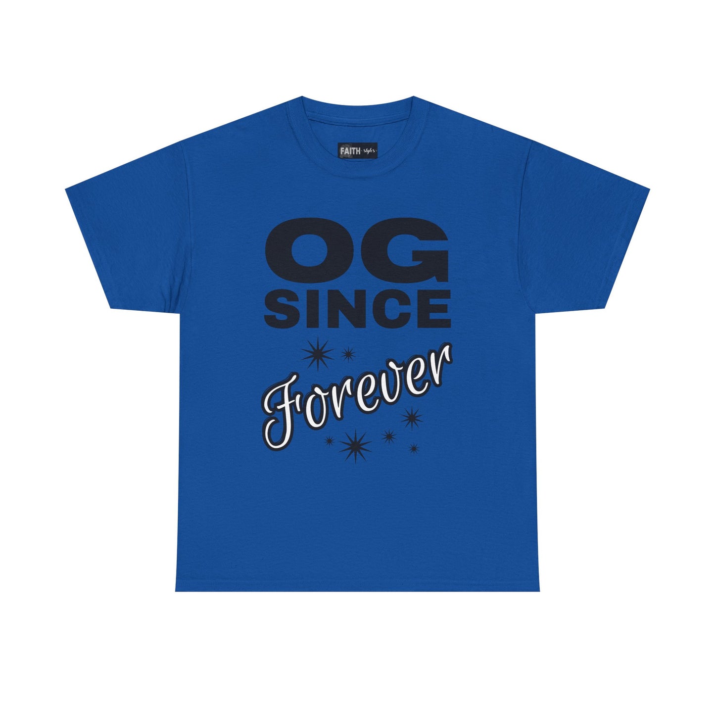 Grandpa Heavy Cotton Tee - OG Since Forever, Casual Tee, Trendy Graphic Shirt, Gift for Friends, Streetwear Fashion