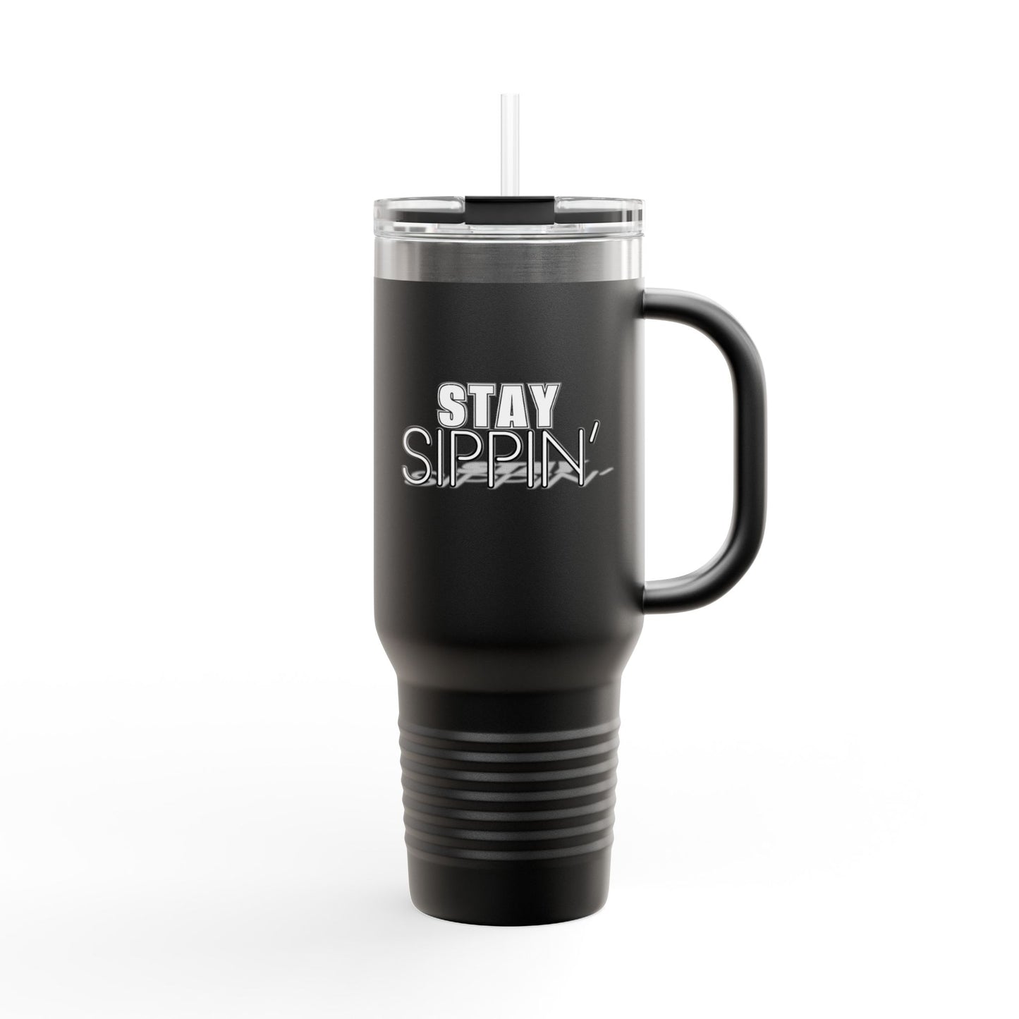Stay Sippin' Insulated Travel Mug, Perfect for On-the-Go, 40oz Drinkware, Eco-Friendly, Great Gift for Coffee Lovers, Road Trips