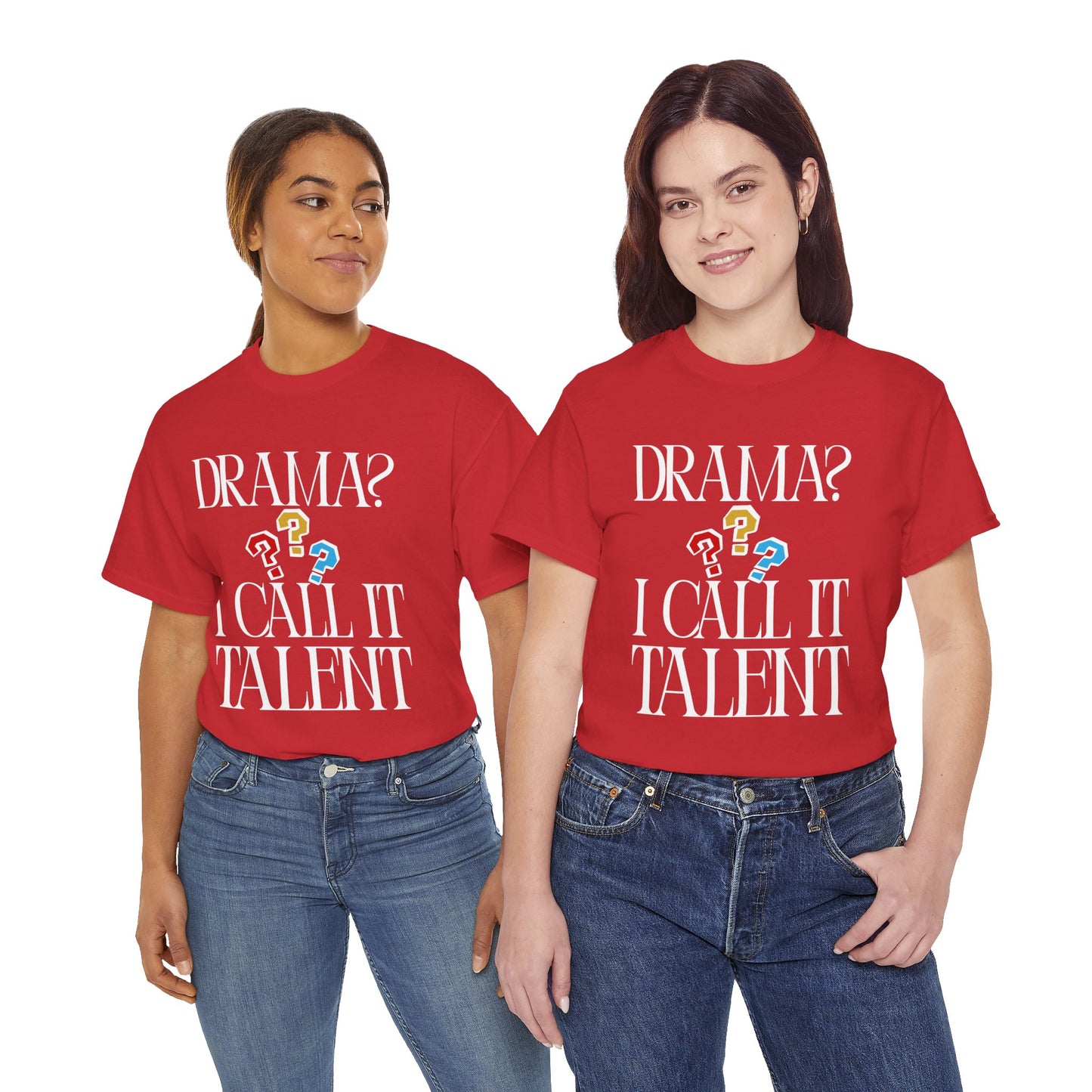 Drama Talent Unisex Heavy Cotton Tee, Funny Graphic Tee, Gift for Actors, Quirky Tee for Drama Lovers, Casual Wear, Gift for Friends