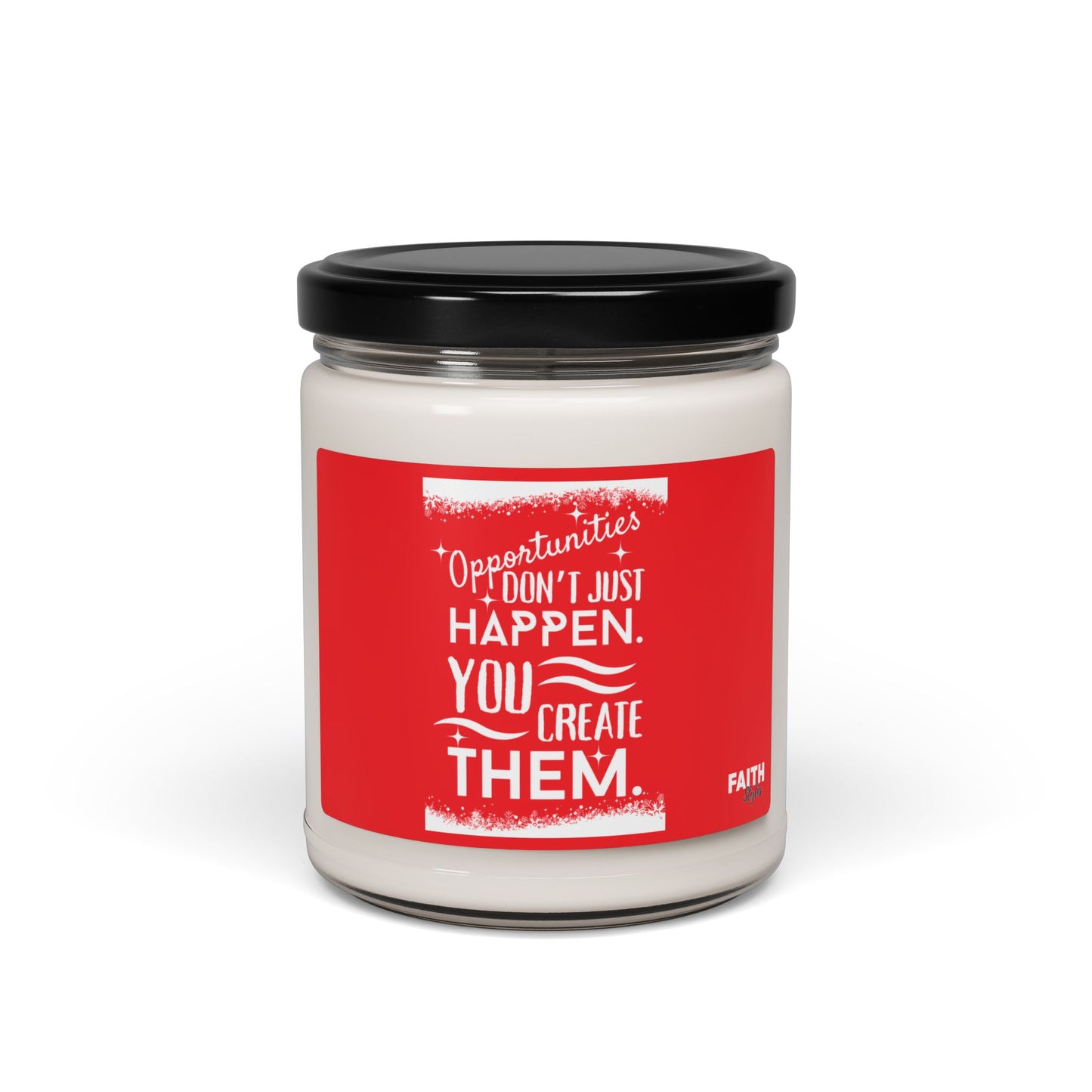 FaithStyles "OPPORTUNITIES" Scented Soy Candle, 9oz
