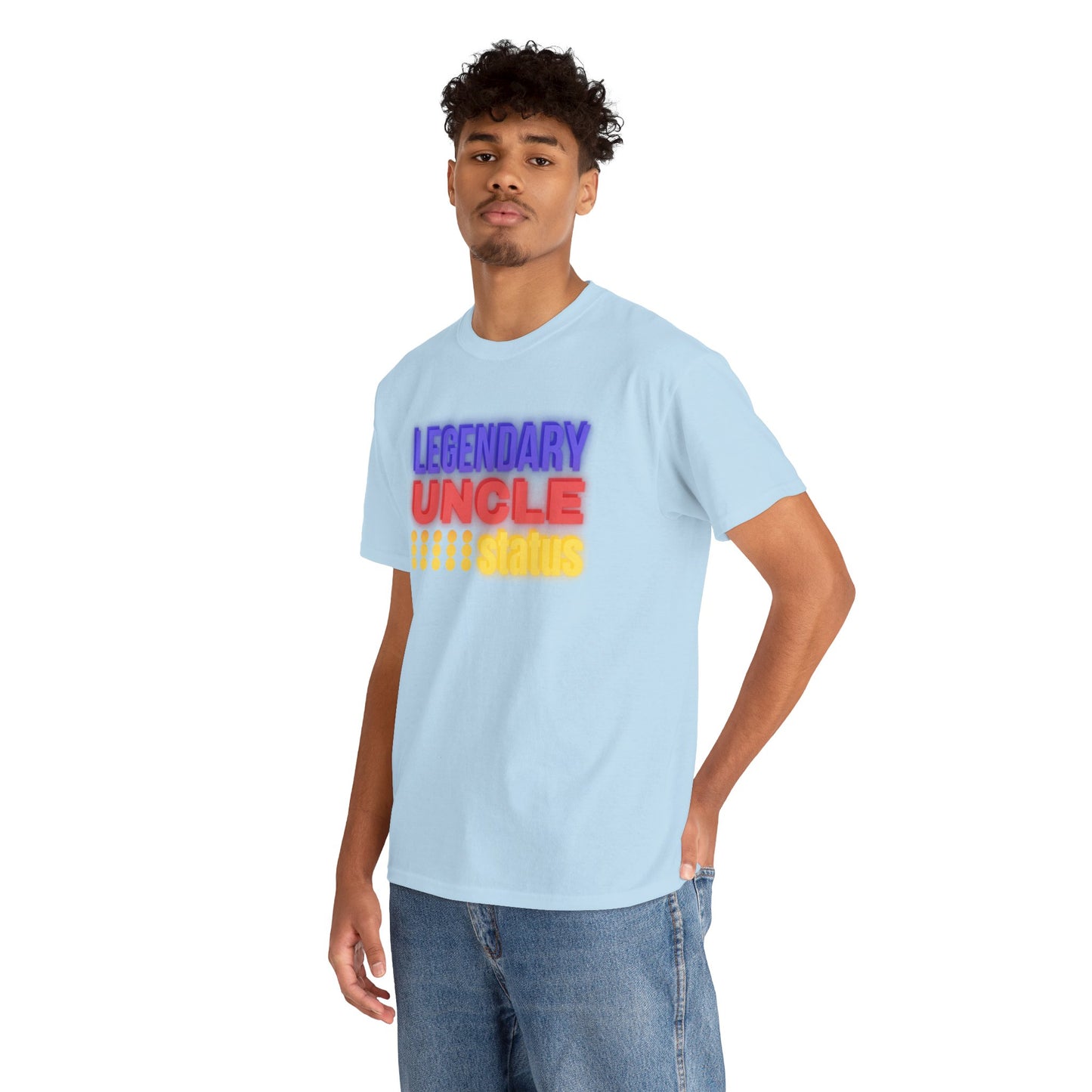 Legendary Uncle Heavy Cotton Tee, Gift for Uncle, Family Reunion Shirt, Fun Uncle T-Shirt, Birthday Gift for Him, Casual Wear