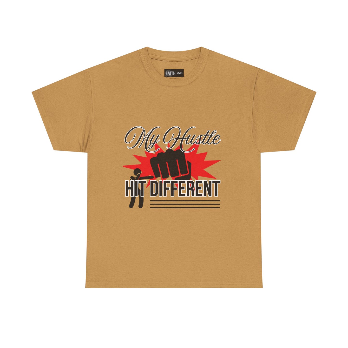My Hustle Hits Different Cotton Tee, Motivational T-Shirt, Unisex Casual Wear, Gift for Entrepreneurs, Hustle Culture Apparel, Workout Shirt