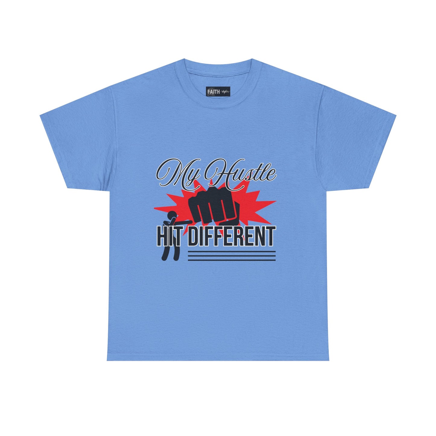 My Hustle Hits Different Cotton Tee, Motivational T-Shirt, Unisex Casual Wear, Gift for Entrepreneurs, Hustle Culture Apparel, Workout Shirt