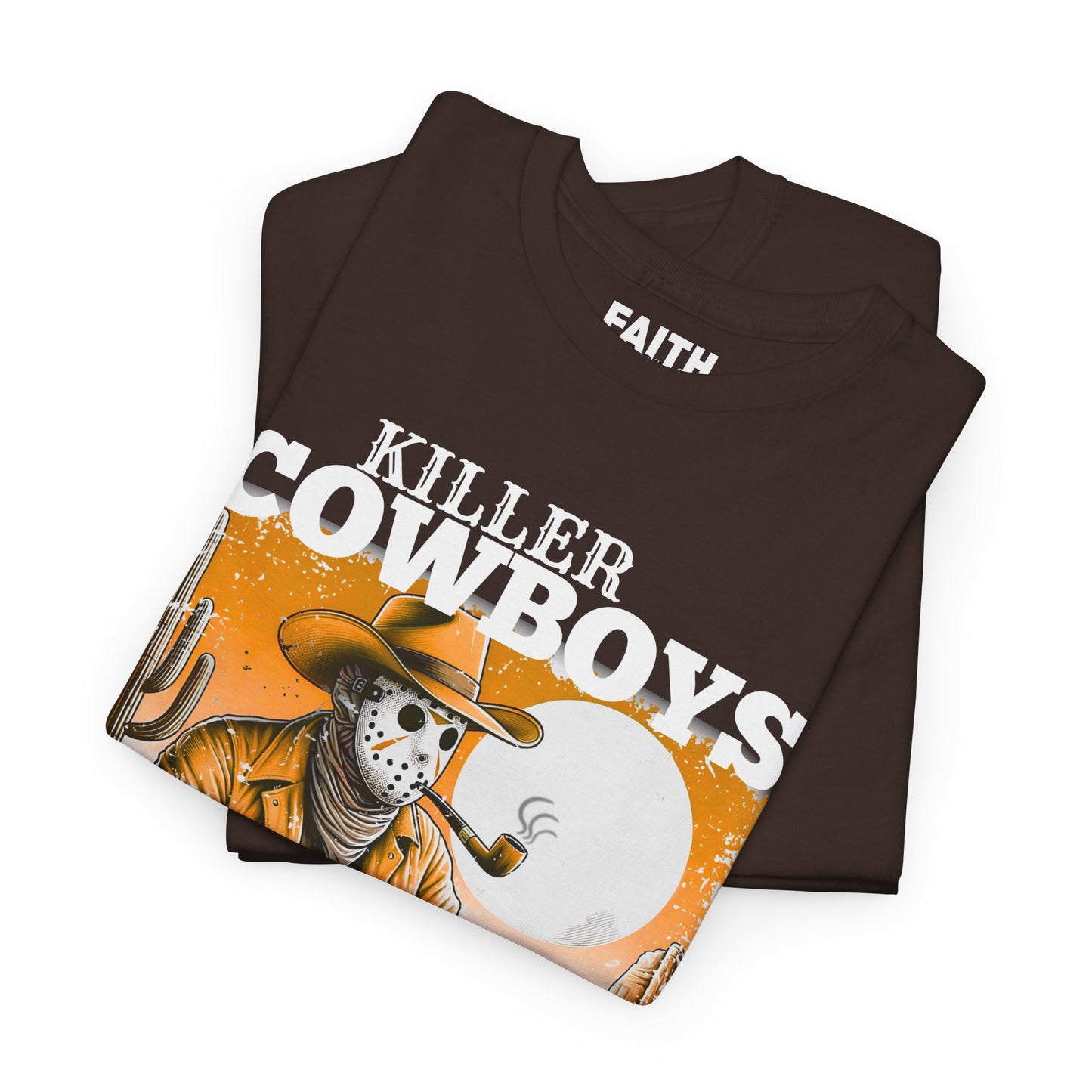 Killer Cowboys Graphic Tee, Unisex Heavy Cotton T-Shirt for Casual Wear, Cowboy Lover Gift, Western Occasion Apparel