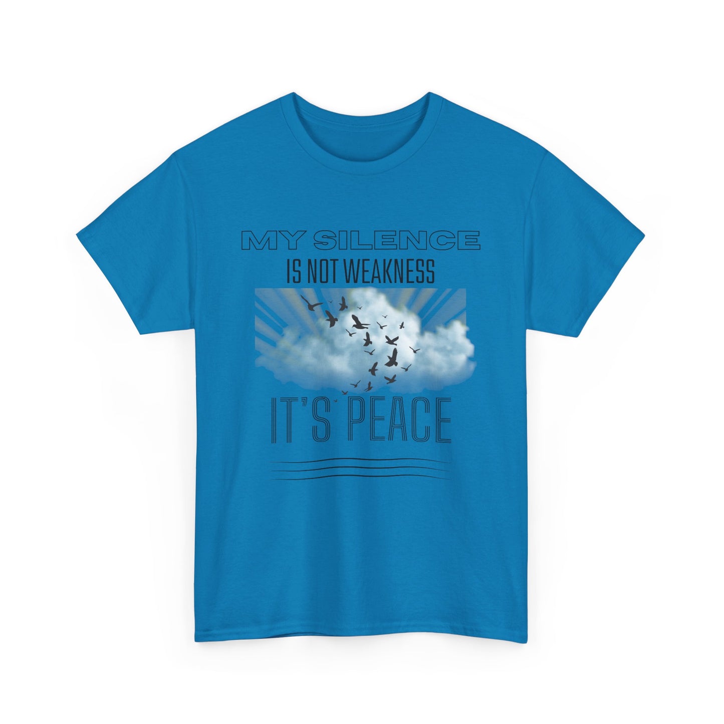 Inspirational Male Graphic Tee, Motivational Shirt, Casual Wear, Gifts for Friends, Peaceful Message, Everyday Comfort
