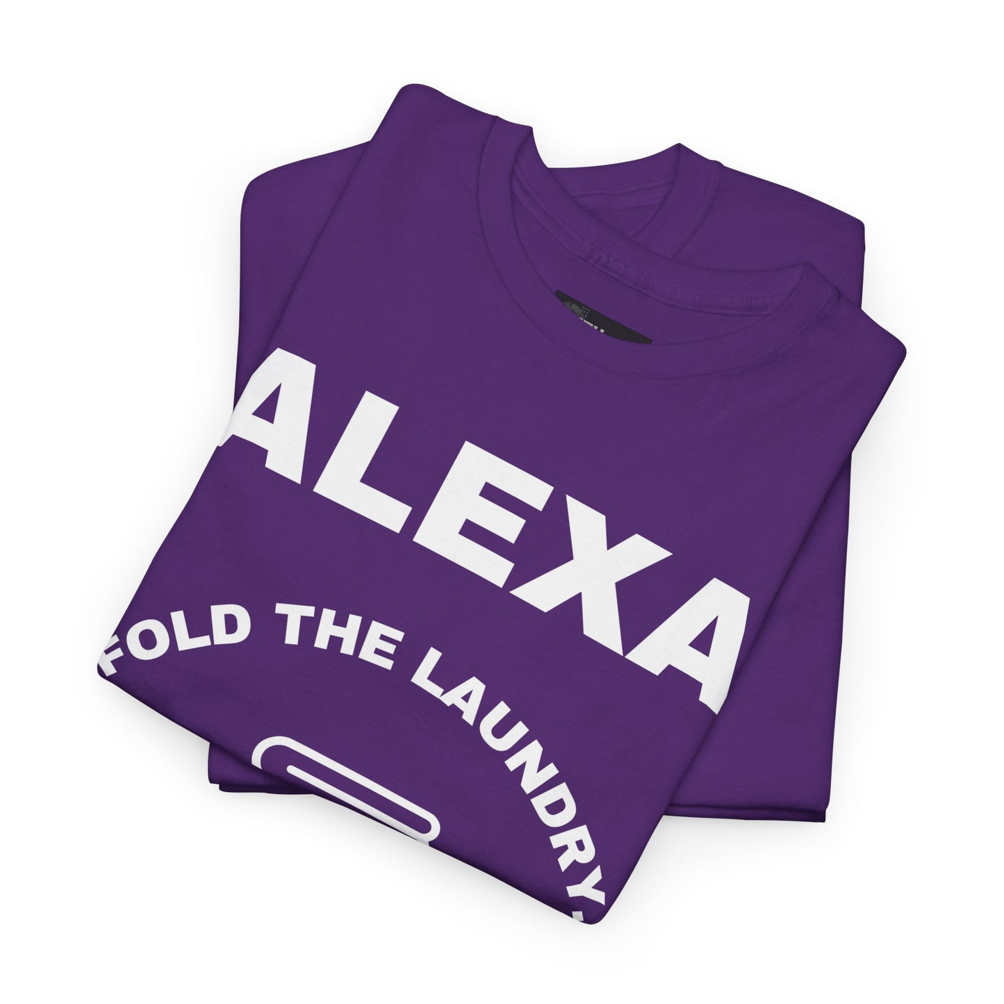 Funny Laundry T-Shirt, Humor Tee, Gift for Mom, Funny Housework Shirt, Unisex Cotton Tee, Alexa Joke Shirt