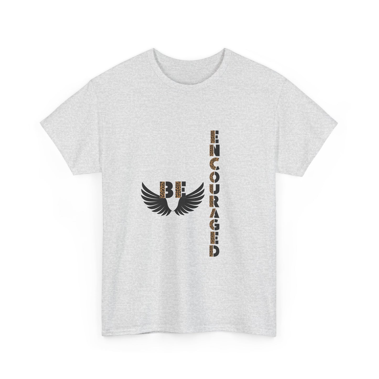 Be Encouraged Unisex Heavy Cotton T-shirt- Inspirational Gift, Motivational Shirt, Casual Wear, Everyday Reminder, Uplifting Apparel