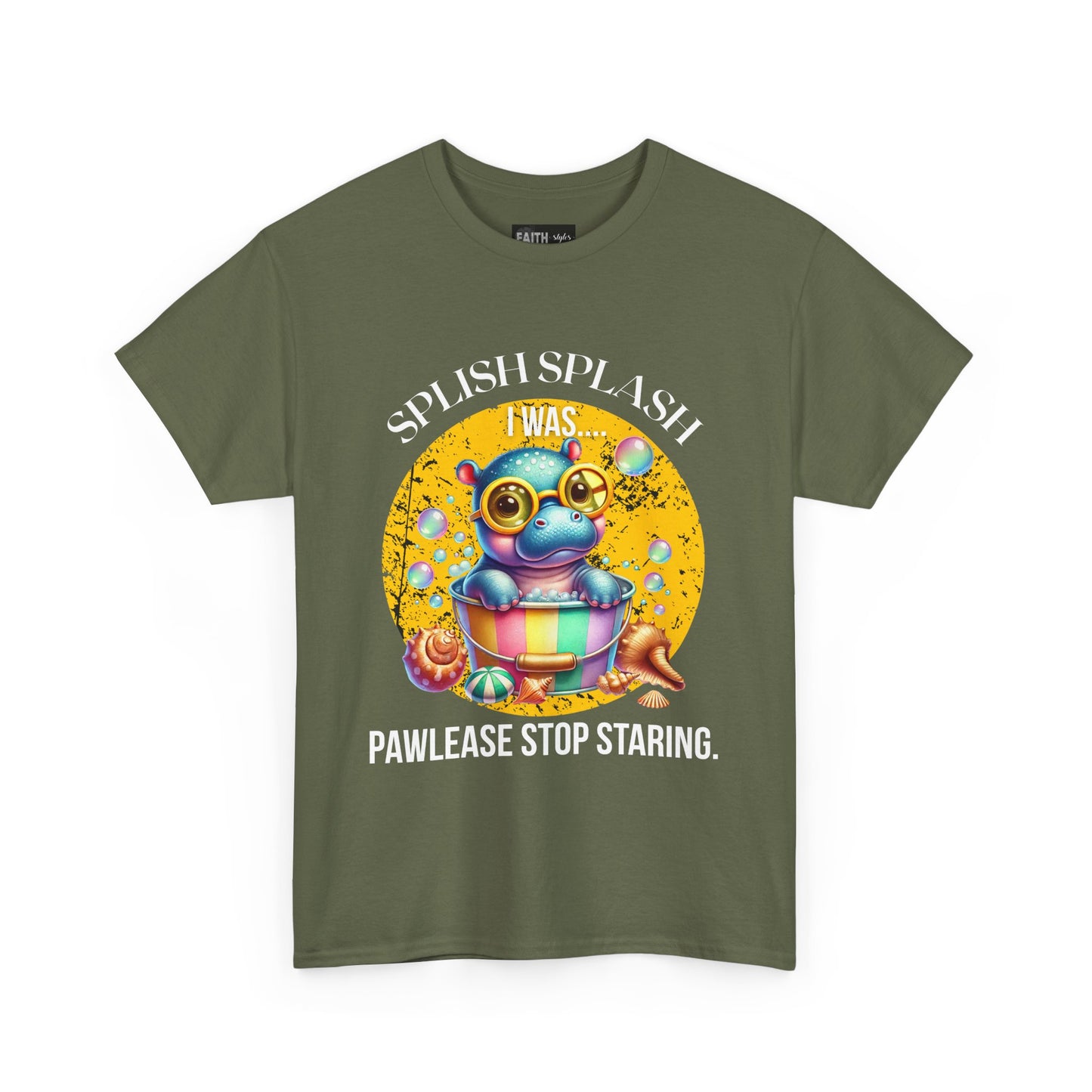 Splash Splash Frog Tee, Cute Animal Shirt, Fun Graphic T-Shirt, Summer Vibes Apparel, Gifts for Animal Lovers, Unisex Cotton Tee