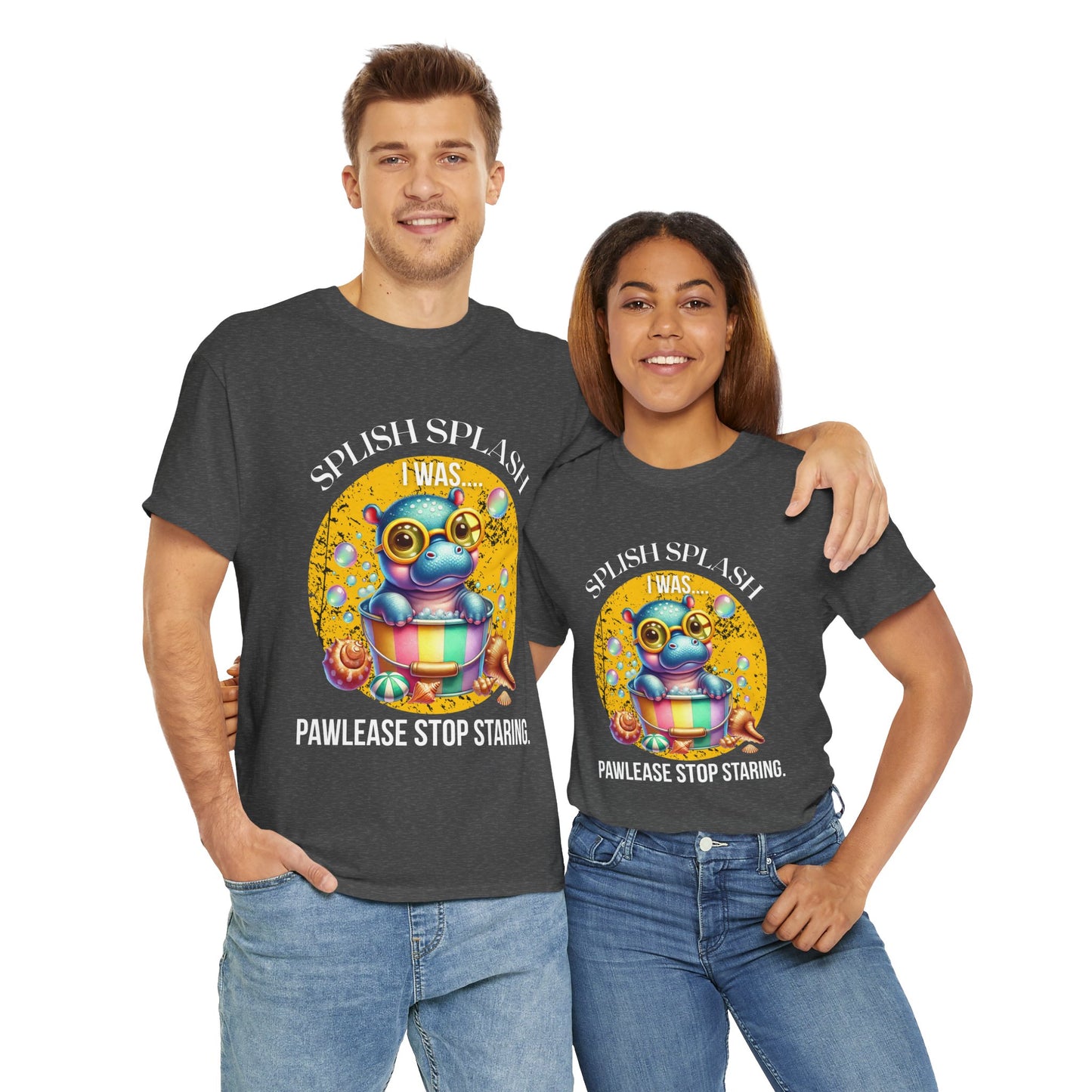 Splash Splash Frog Tee, Cute Animal Shirt, Fun Graphic T-Shirt, Summer Vibes Apparel, Gifts for Animal Lovers, Unisex Cotton Tee