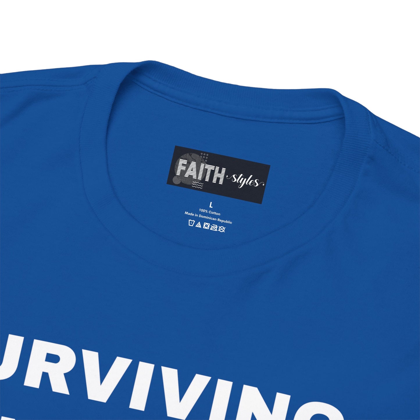 Surviving on Coffee Tee - Unisex Heavy Cotton Shirt, Funny Gift for Coffee Lovers, Perfect for Everyday Wear, Birthday & Holidays