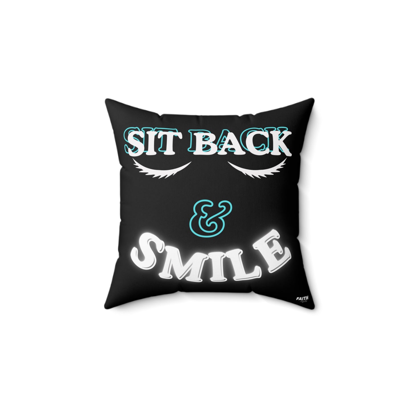 FaithStyles Relaxing Quote Pillow, Cozy Home Decor, Inspirational Cushion, Gift for Friends, Living Room Accent, Motivational Throw Pillow