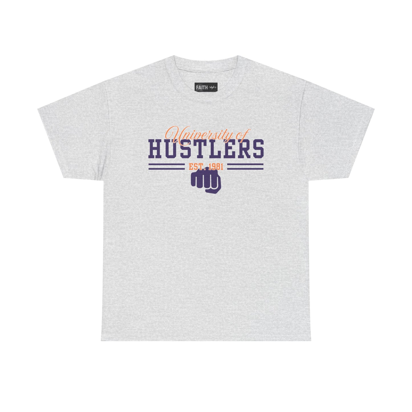 Hustlers Unisex Heavy Cotton Tee, Motivational T-Shirt for Entrepreneurs, Gift for Graduates, Streetwear, Casual Wear, Everyday Style