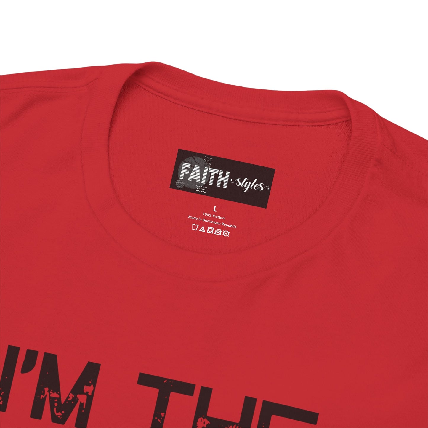 I'm the Favorite Unisex Heavy Cotton Tee, Funny Tee Shirt for Friends, Family Gift, Humor Top, Casual Wear, Birthday Gift, Everyday Comfort