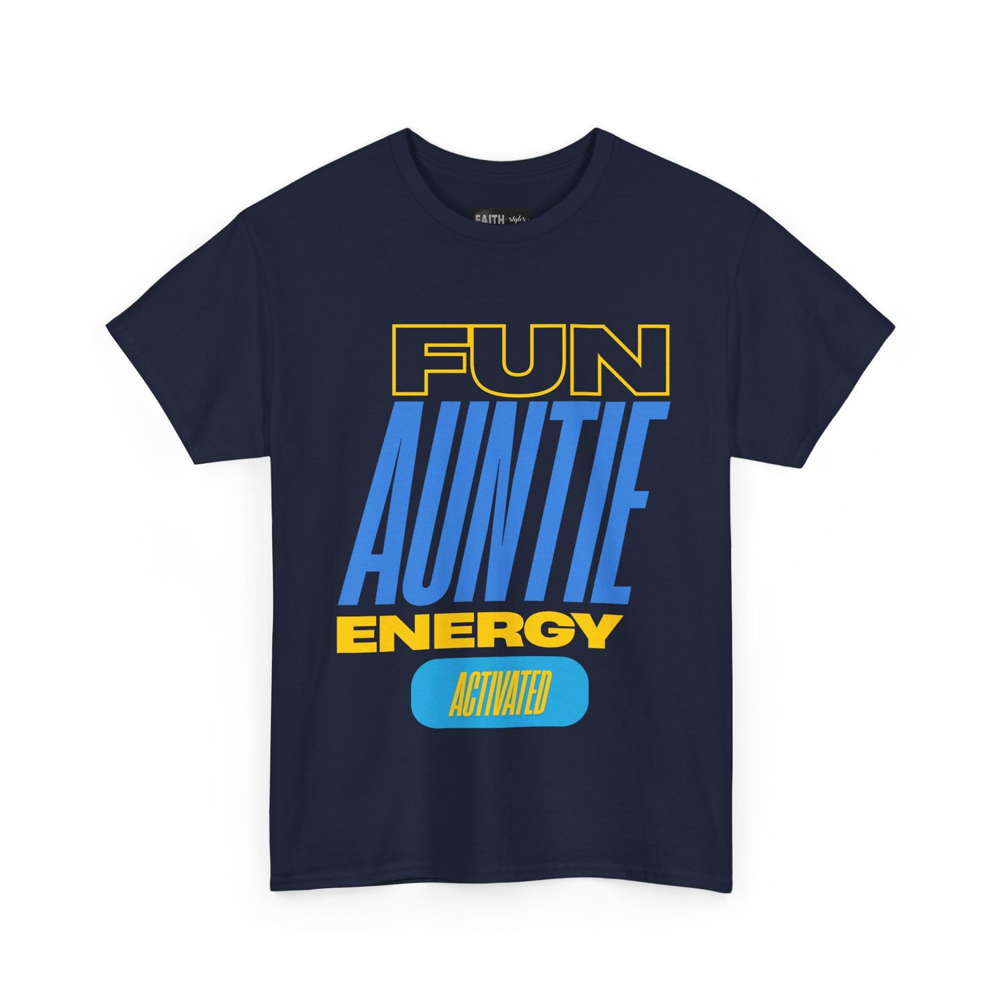 Fun Auntie Energy Activated Tee - Perfect Gift for Cool Aunts, Casual Wear, Gifting, Family Celebrations, Aunt's Day