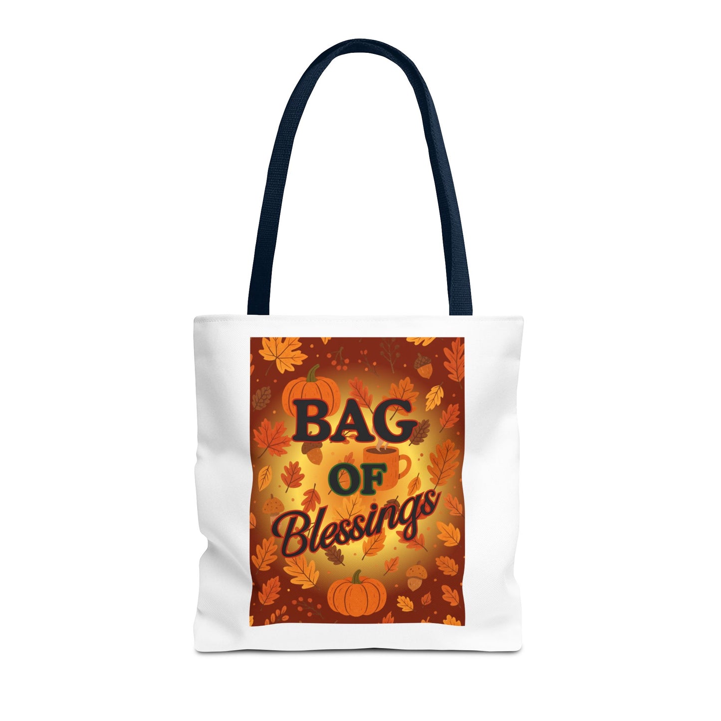 Autumn Blessings Tote Bag, Fall Tote for Shopping, Thanksgiving Gift Bag, Seasonal Carrier, Eco-Friendly Reusable Tote