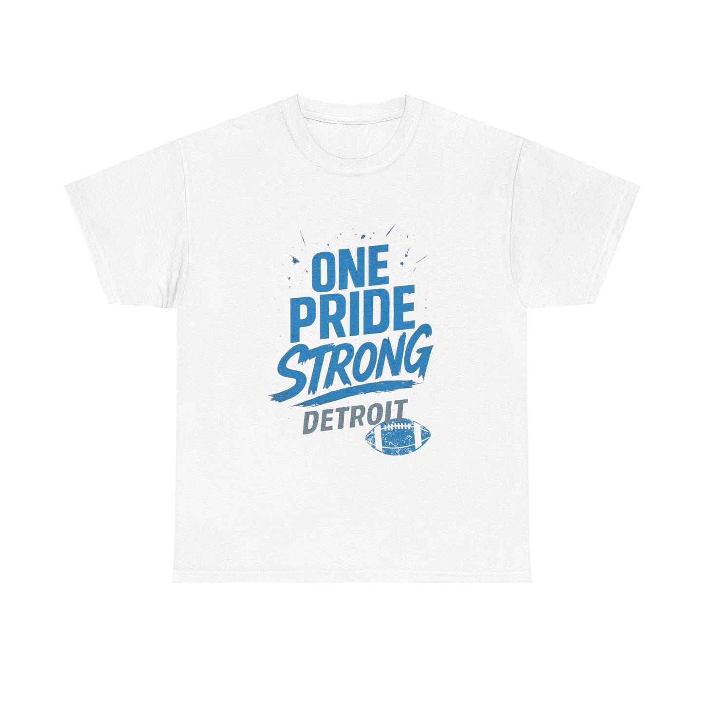 Detroit Lions Pride Tee - Male Heavy Cotton T-Shirt, Football Fan Apparel, Game Day Gear, Gift for Sports Lovers, Casual Wear