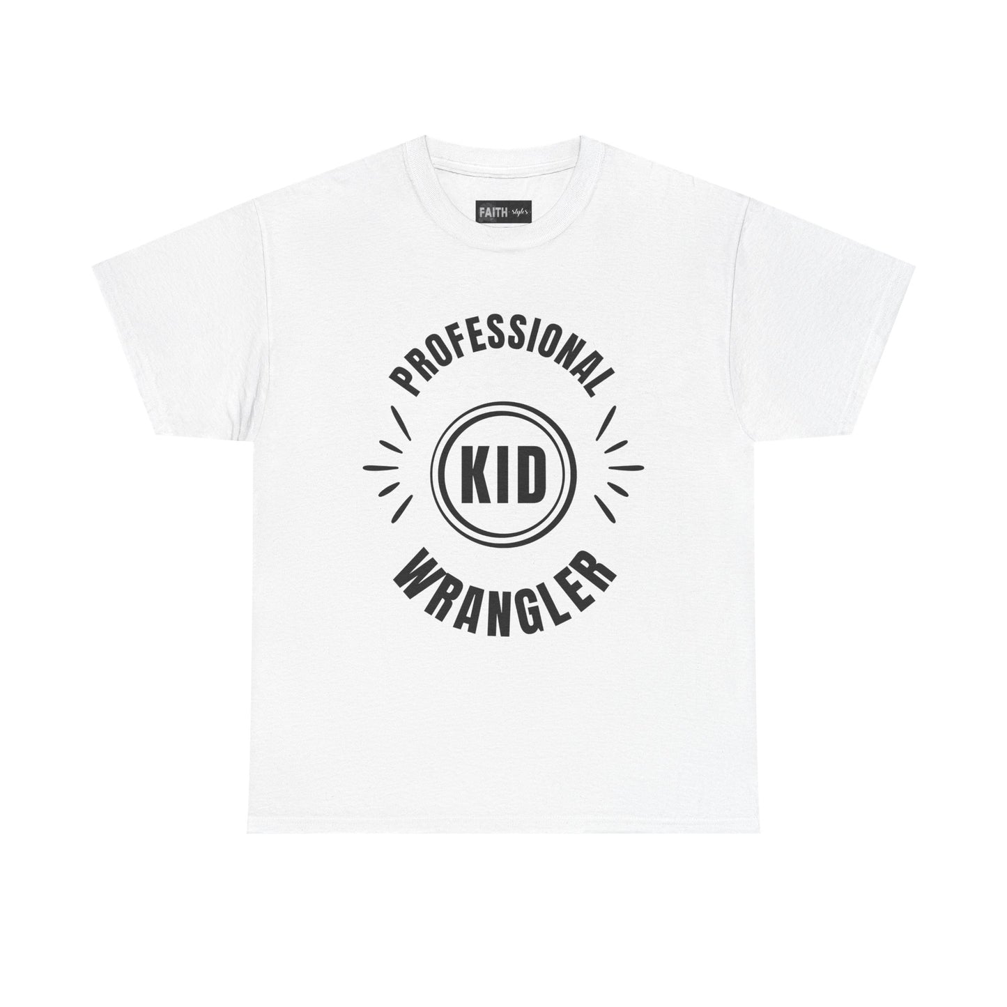 Professional Kid Wrangler T-Shirt, Fun Parenting Tee, Family Event Shirt, Gift for Moms & Dads, Kids Activities Apparel