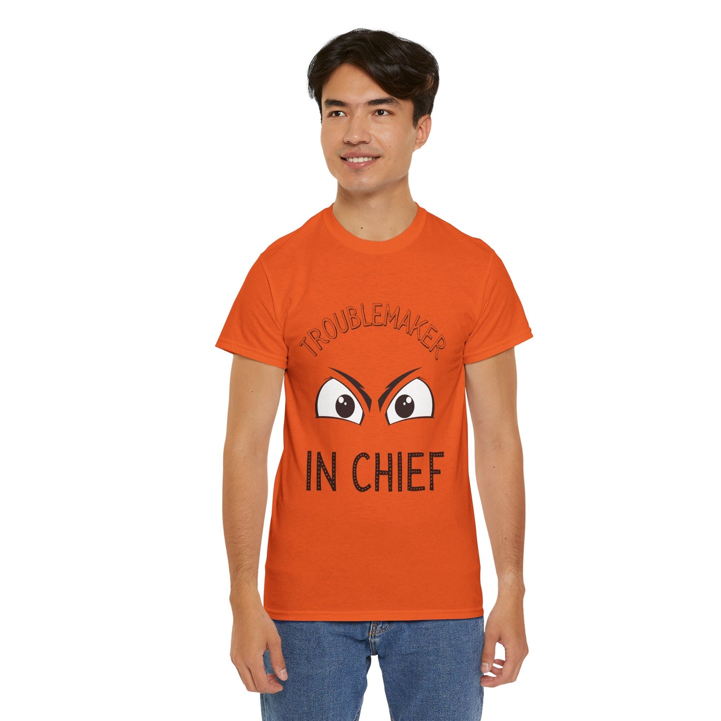 Troublemaker in Chief Tee, Funny Graphic Tee, Unisex T-Shirt, Casual Humor Shirt, Perfect Gift for Friends