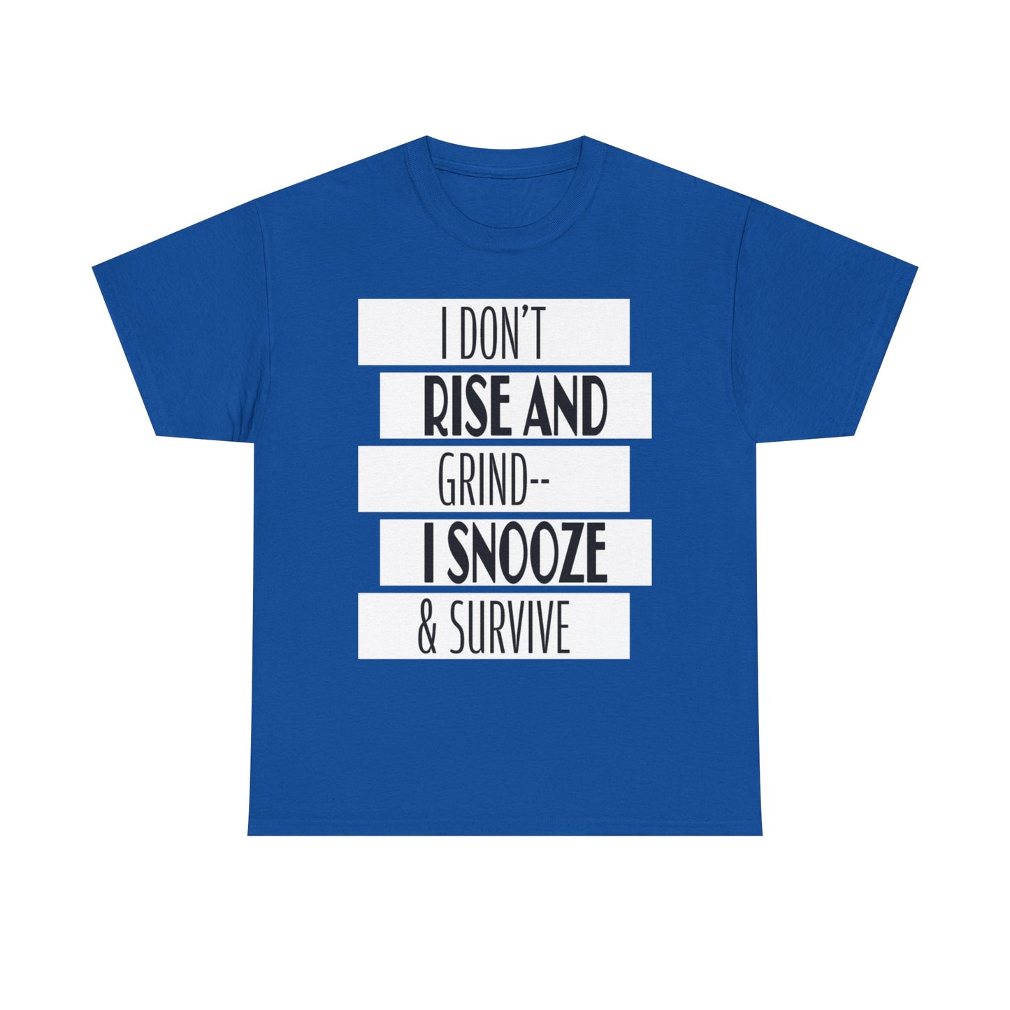 Funny Snooze Survival Tee for Lazy Days, Male's Cotton T-Shirt, Gift for Coffee Lovers, Sleepyhead Apparel, Relaxed Lifestyle Top
