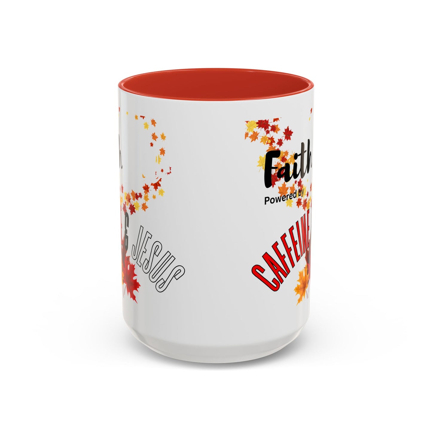 Faith & Caffeine Fall Coffee Mug | Perfect for Autumn Lovers, Thanksgiving Gift, Religious Coffee Cup, Inspirational Drinkware, Cozy Vibes