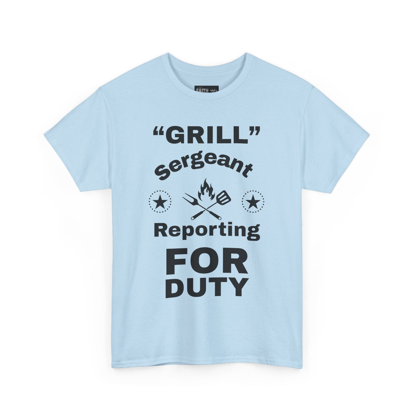 Grill Sergeant Tee - Perfect for BBQs, Father's Day Gift, Unisex Cotton T-Shirt, Outdoor Parties, Cooking Enthusiasts