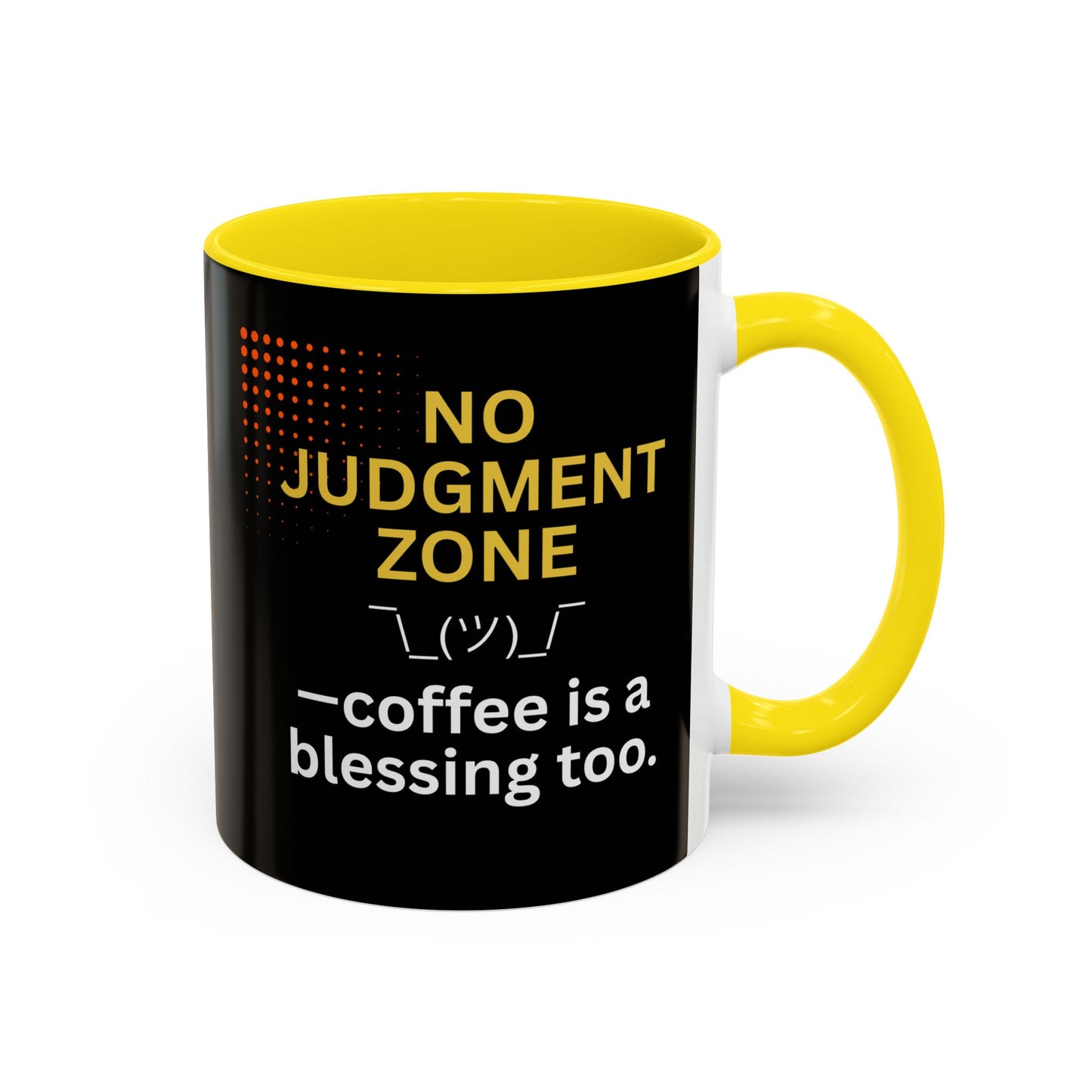 No Judgment Zone Coffee Mug, Funny Gift for Coffee Lovers, Unique Java Cup, Perfect for Birthdays, Inspirational Drinkware