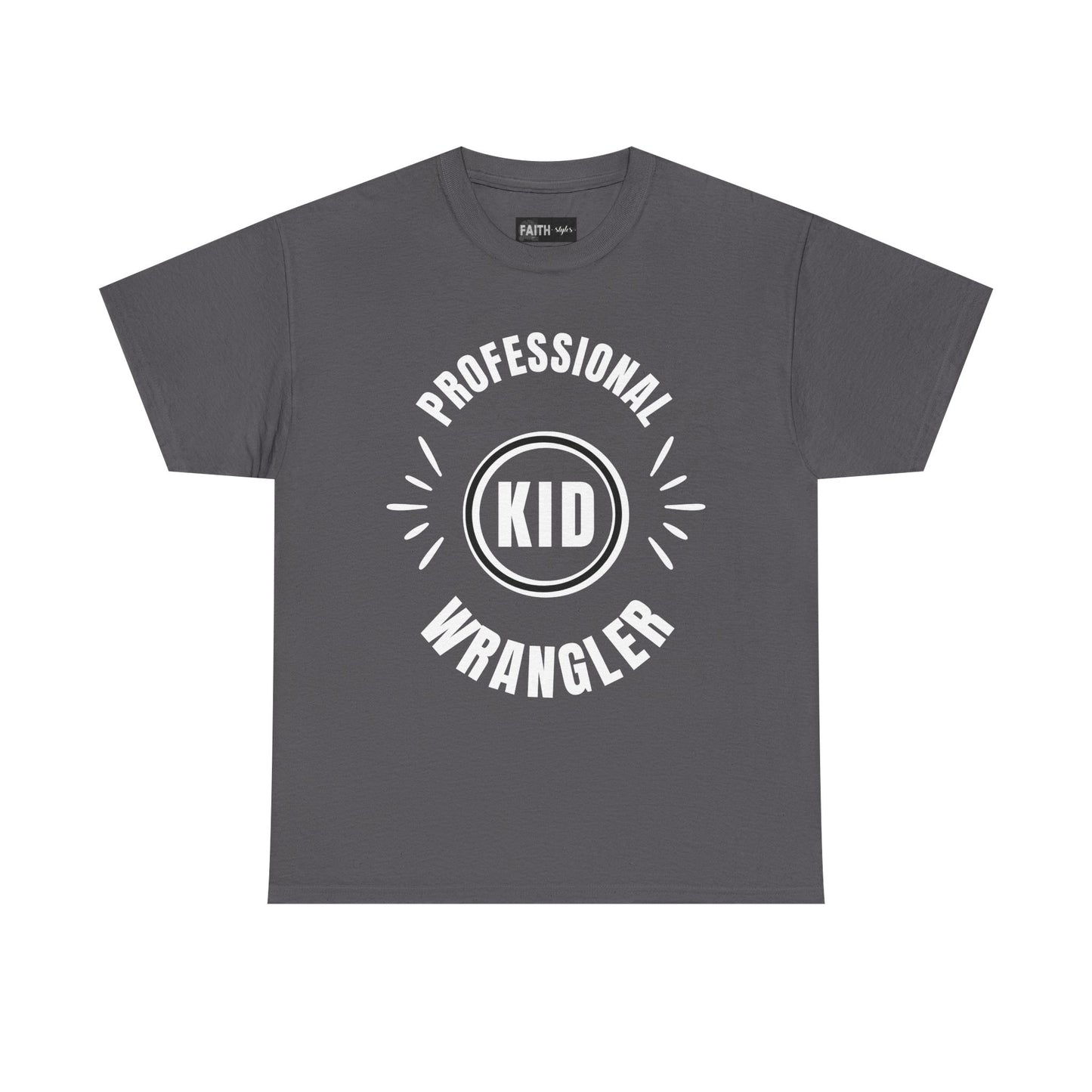 Professional Kid Wrangler T-Shirt, Fun Parenting Tee, Family Event Shirt, Gift for Moms & Dads, Kids Activities Apparel
