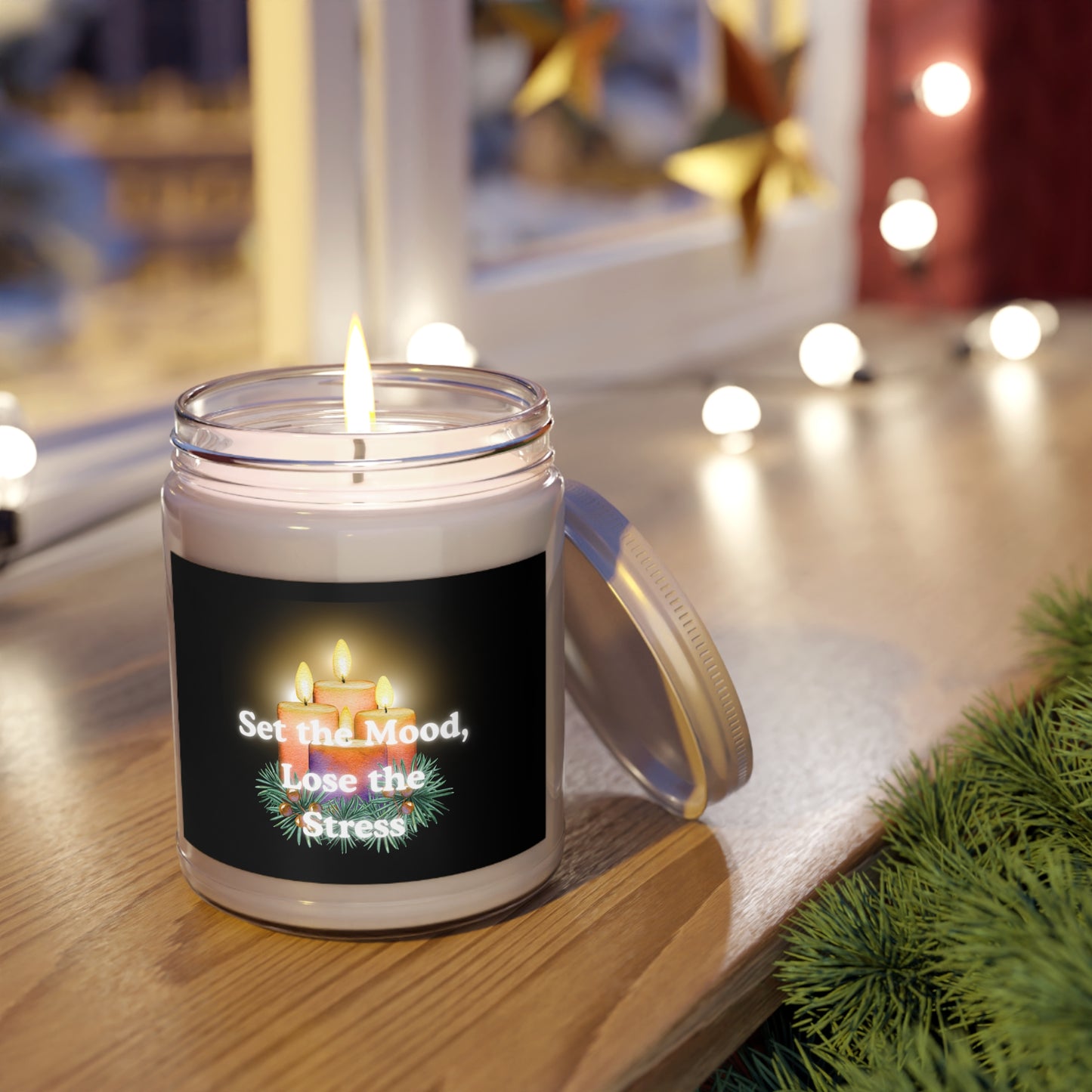 Relaxing Scented Soy Candles, Aromatherapy Candle, Stress Relief Candle, White Lid Candle, Home Decor