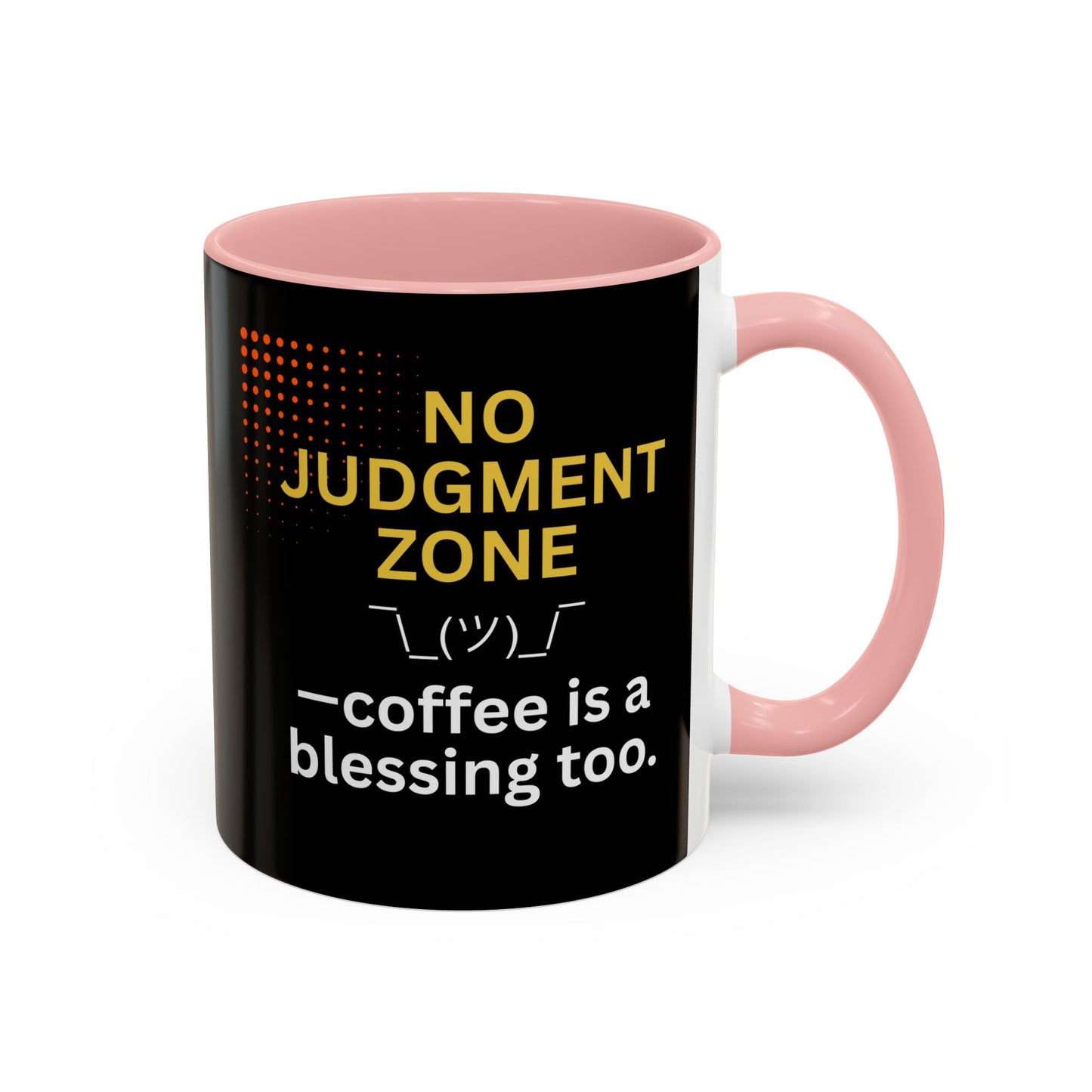 No Judgment Zone Coffee Mug, Funny Gift for Coffee Lovers, Unique Java Cup, Perfect for Birthdays, Inspirational Drinkware