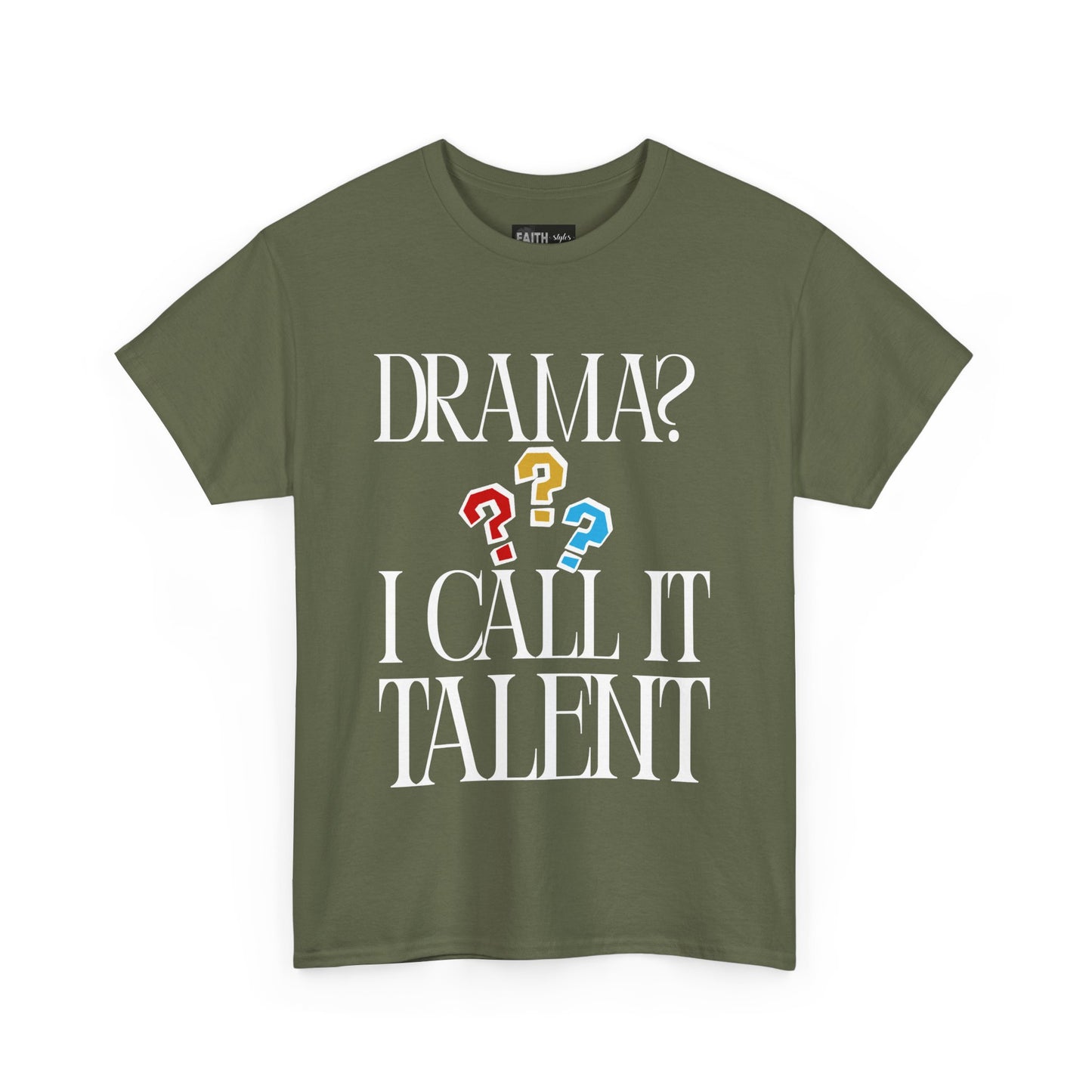 Drama Talent Unisex Heavy Cotton Tee, Funny Graphic Tee, Gift for Actors, Quirky Tee for Drama Lovers, Casual Wear, Gift for Friends